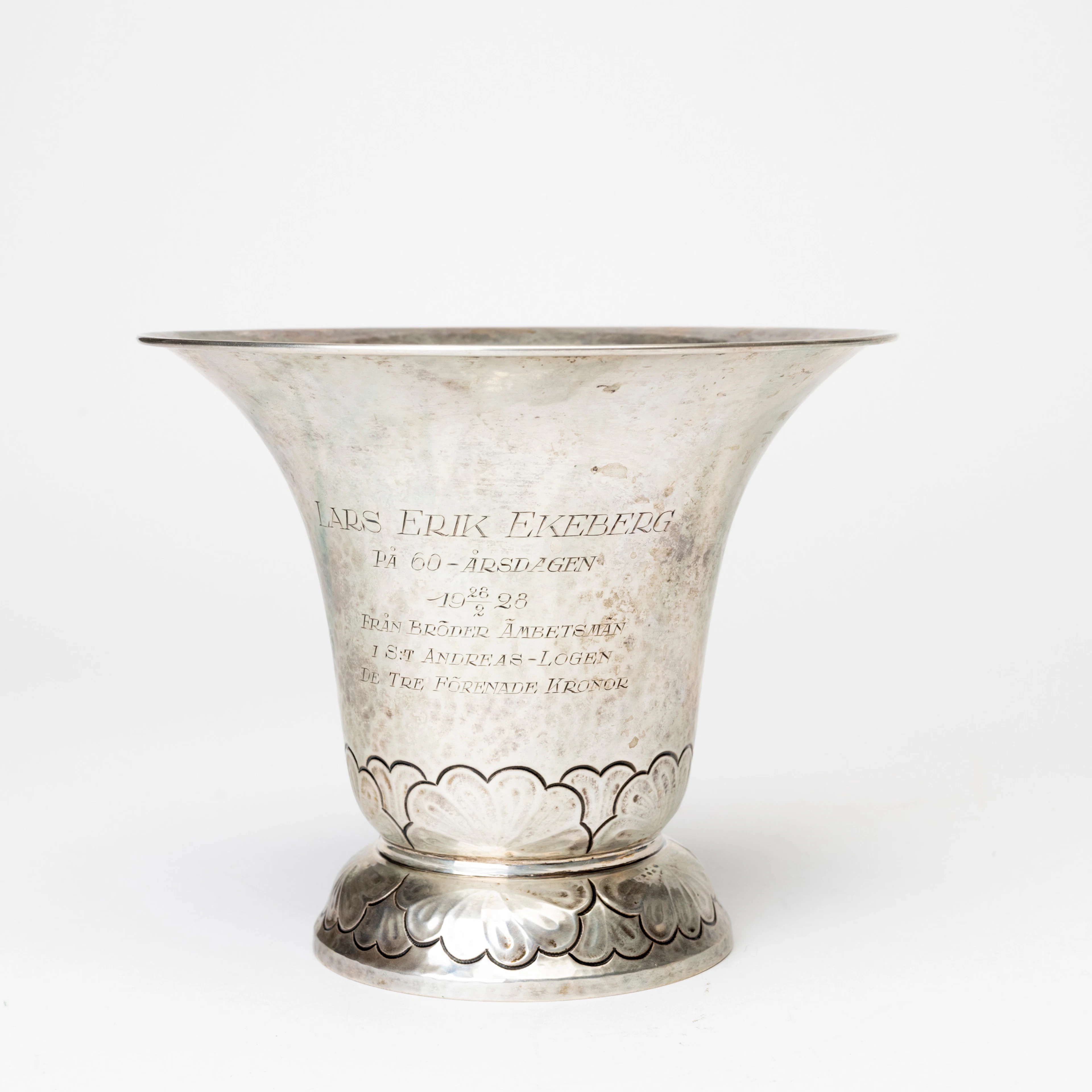 SKÅL på FOT, silver, CG Hallberg, 1926.
