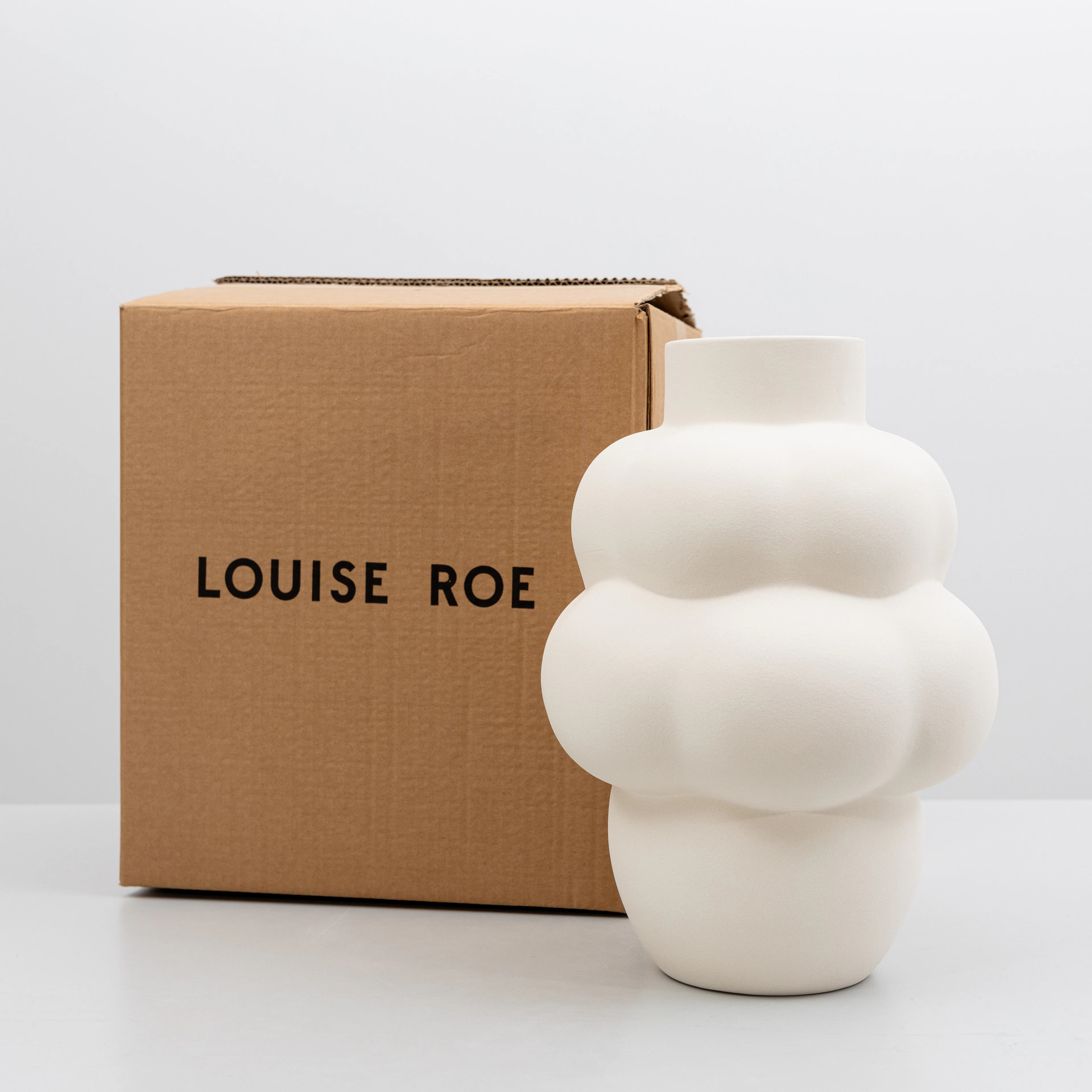 VAS, "Baloon 04" - raw white, Louise Roe, keramik, samtida.