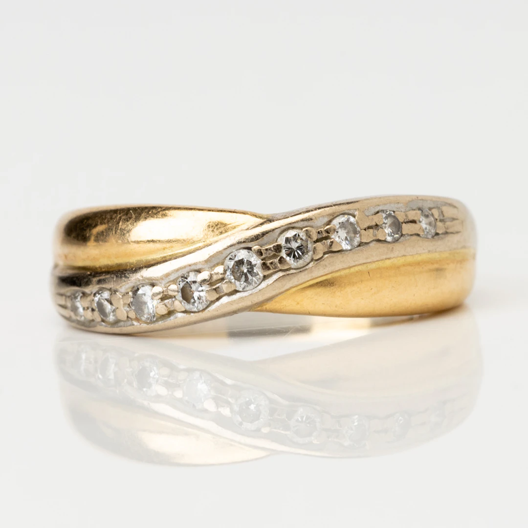 RING, 18K guld med diamanter om enligt gravyr 0,20ctw, GFAB.