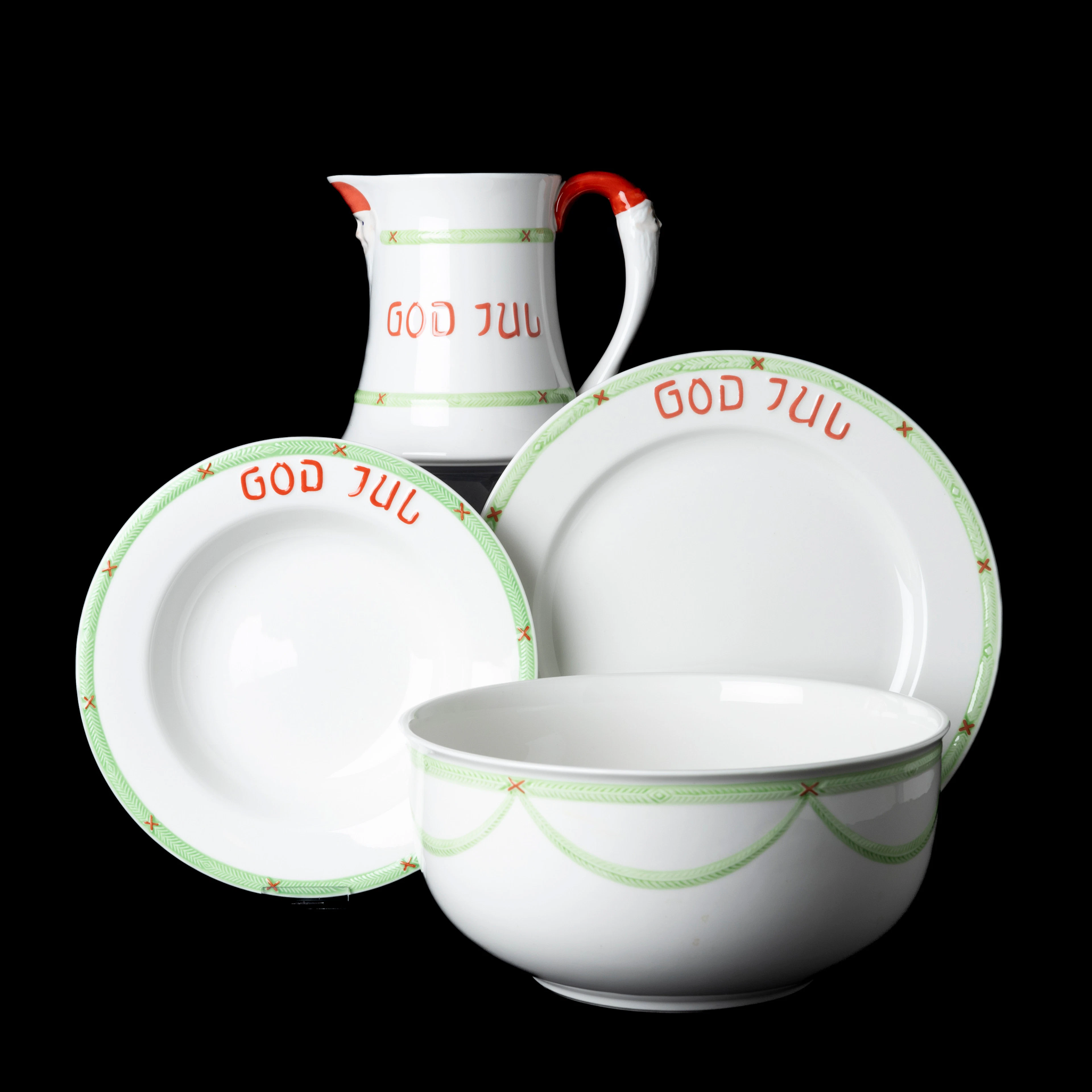 SERVIS, 26 delar, "God Jul", Rörstrand, porslin.