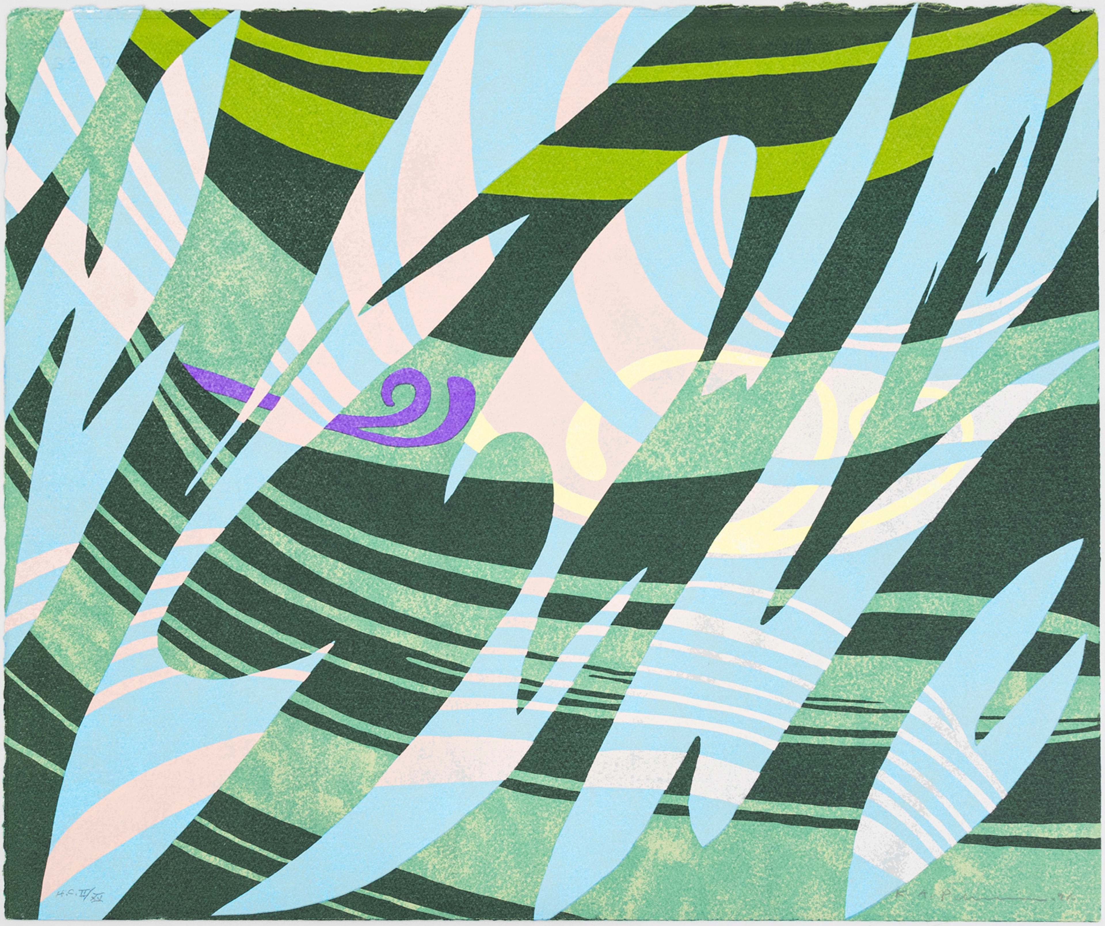 KARL AXEL PEHRSON. "Alternus IV", färgserigrafi, H.C II/XV, signerad