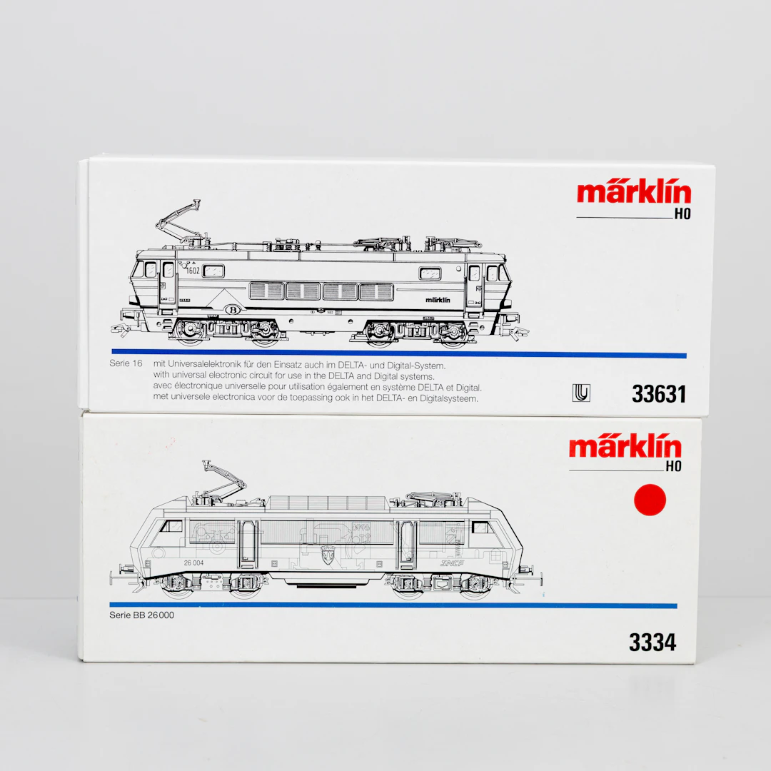 MÄRKLIN 3334 SNCF:s elektrolok BB 26000 och 33631 SNCB:s elektrolok
