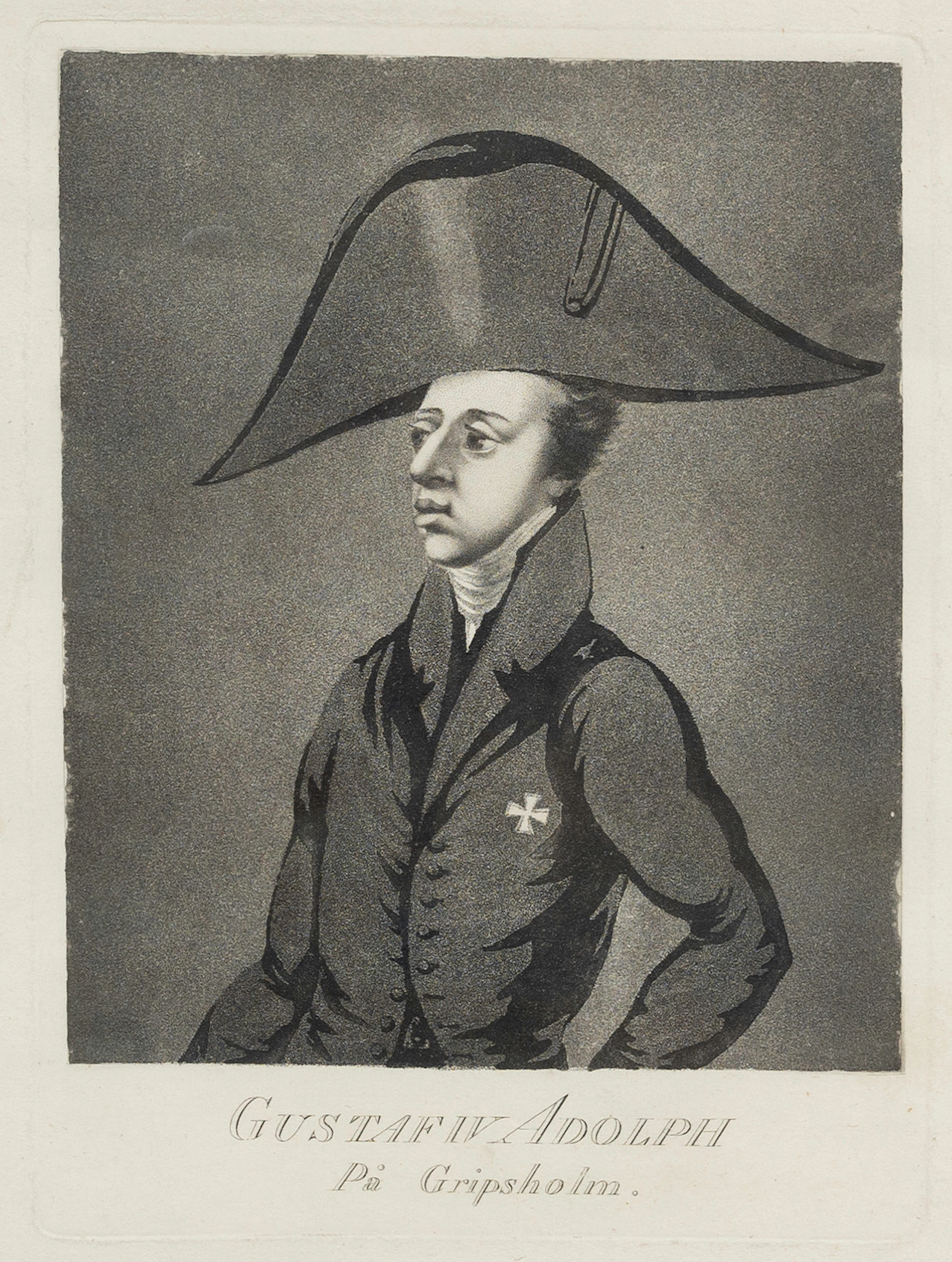 JOHAN PETER CUMELIN (1764 - 1820). "Gustaf IV Adolph På Gripsholm"