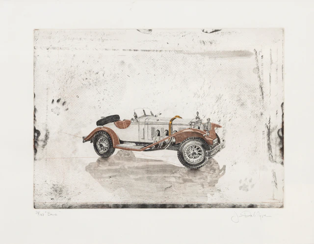 JAN DAHLGREN. "Benz", färgetsning, signerad, numrerad 34/167.