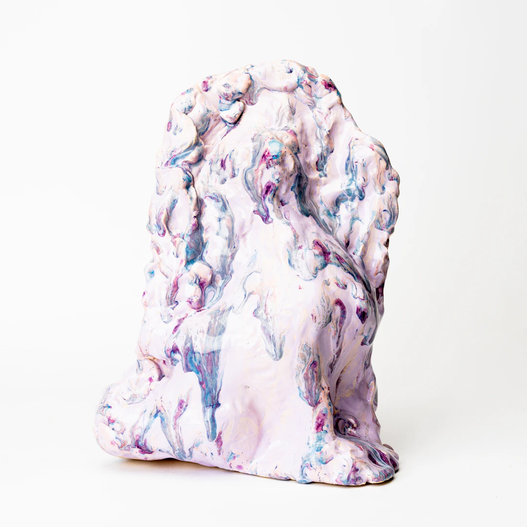 KAKAN HERMANSSON. "Divorced dog 2". skulptur, glaserat stengods, signerad
