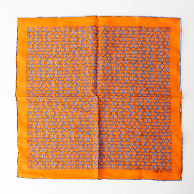 HERMÉS. Pochette,"Chaine D'ancre", siden, Paris, Frankrike.