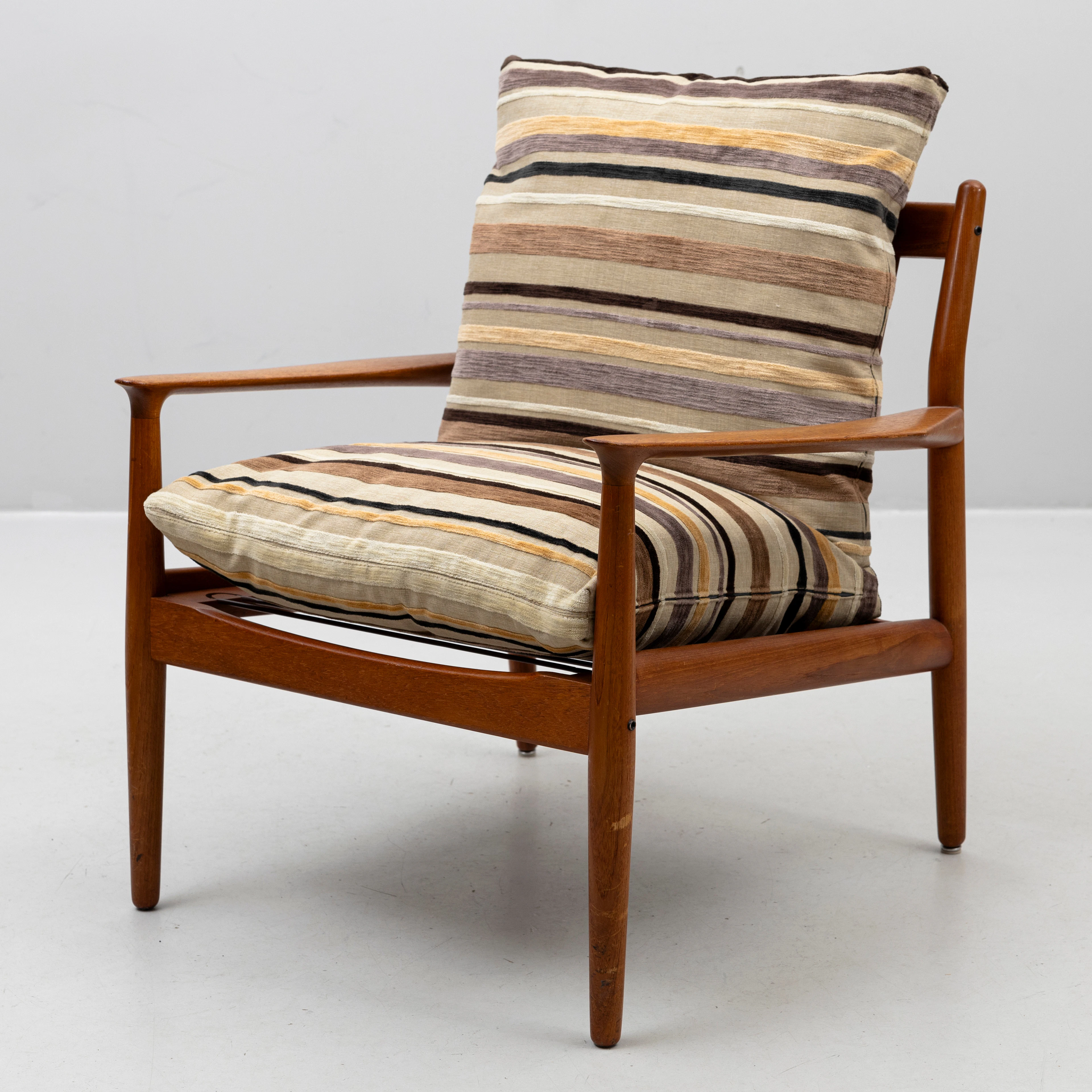 GRETE JALK. Fåtölj, teak, Glostrup Möbelfabrik, etikettmärkt, Danmark