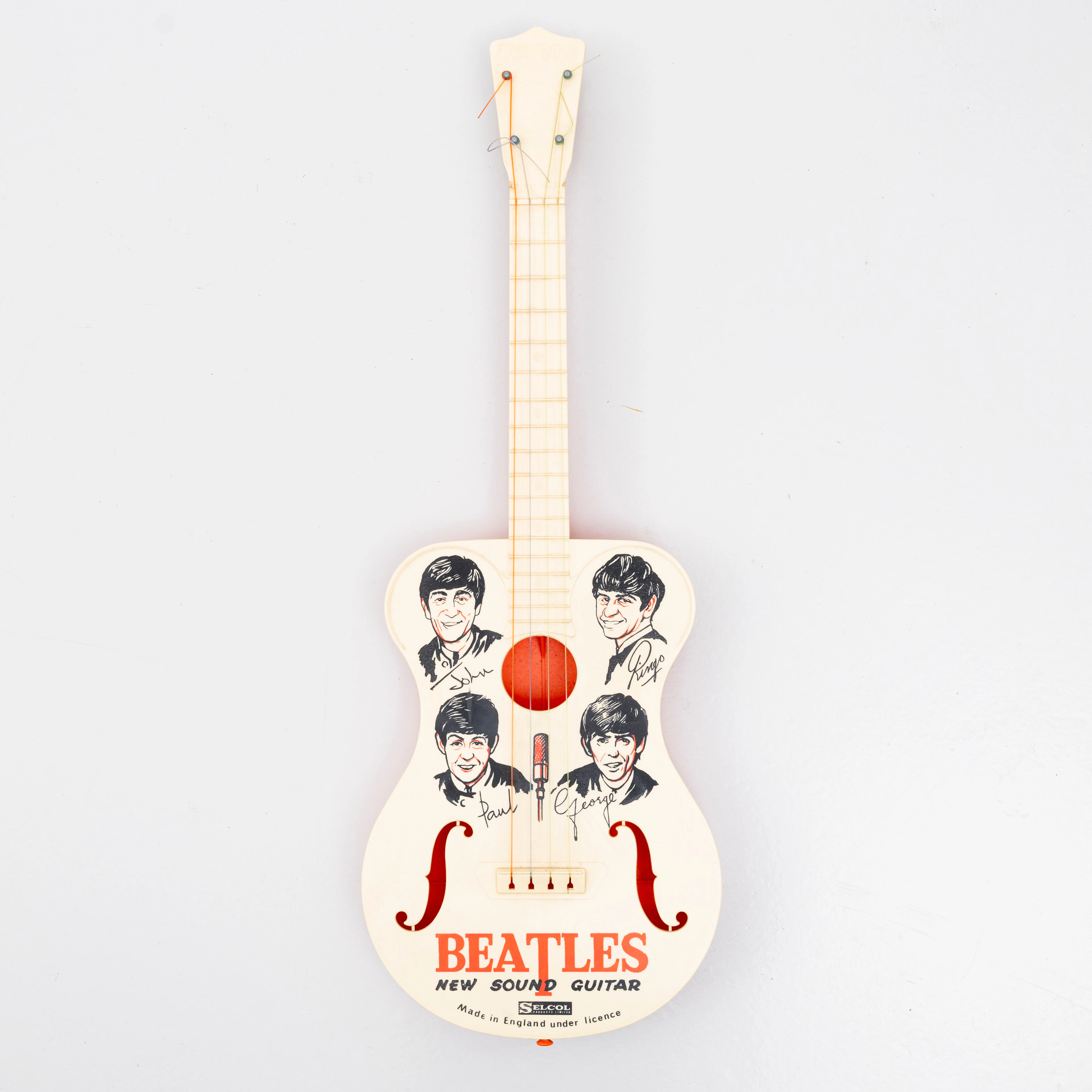 LEKSAKSGITARR, plast, "Beatles New Sound Guitar", Selcol, England, 1960-tal.