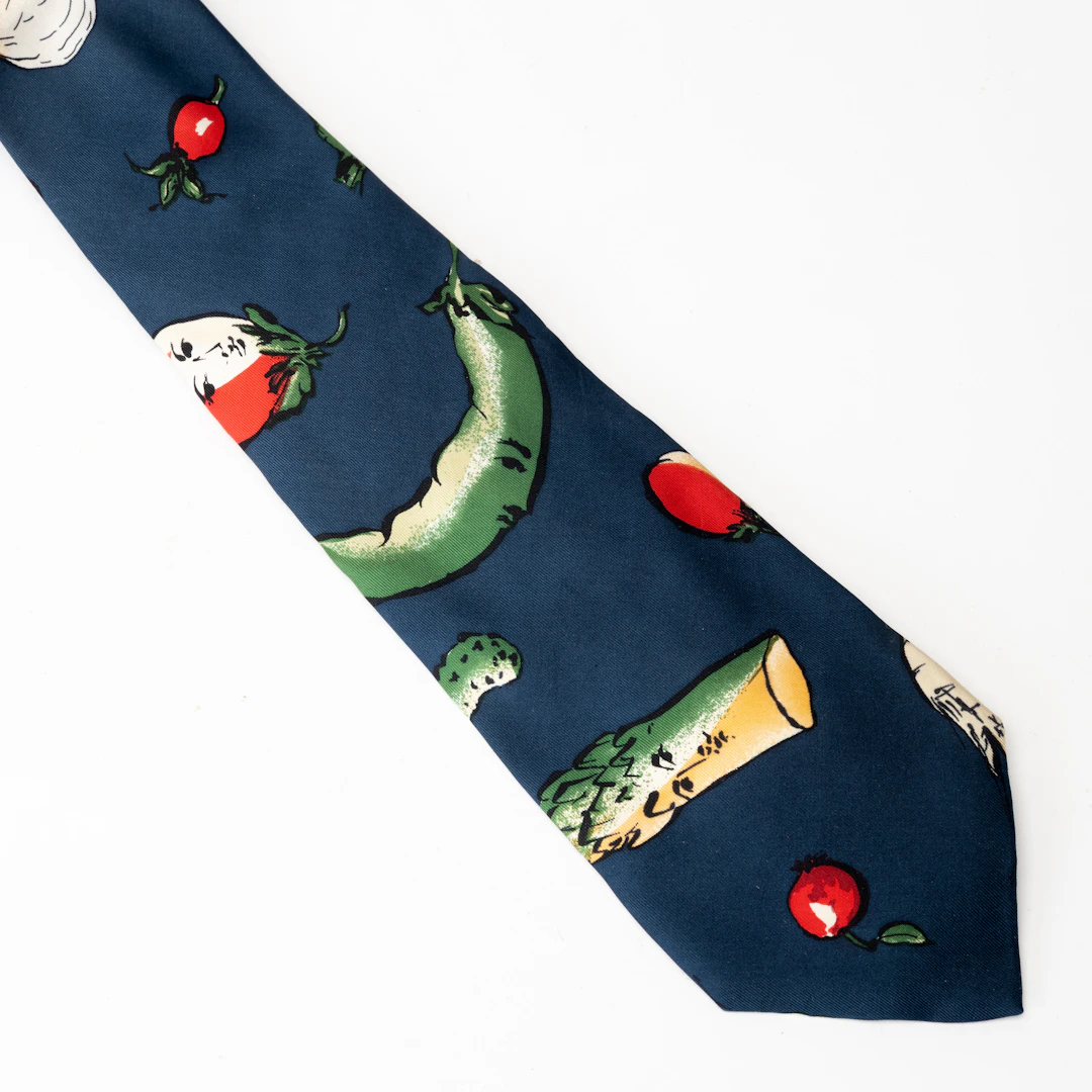 PIERO FORNASETTI. Slips, siden, "Frutta e verdura", Milano, Italien.