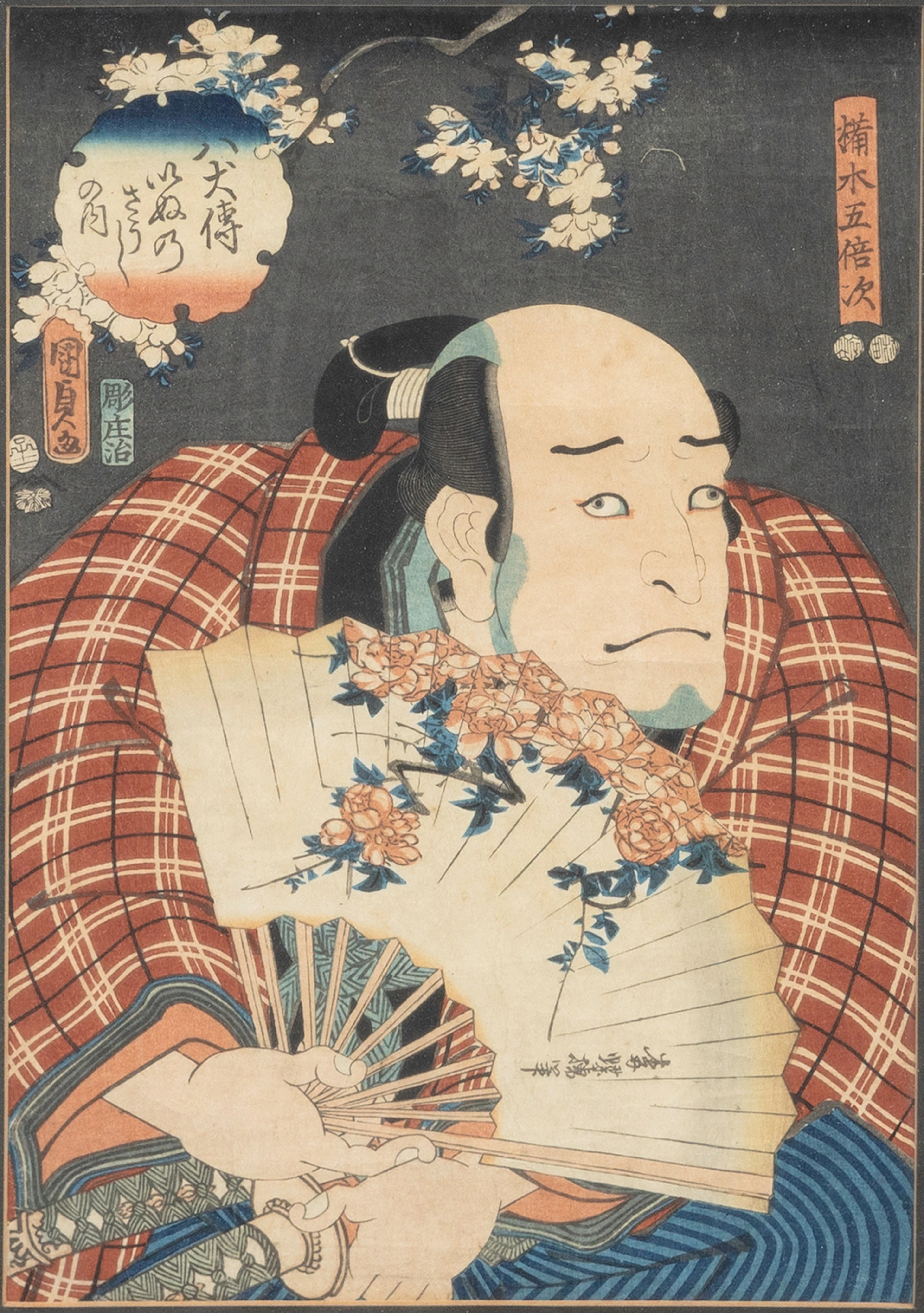UTAGAWA KUNISADA II (1823-1880). "Actor Asao Okuyama III as Nurude