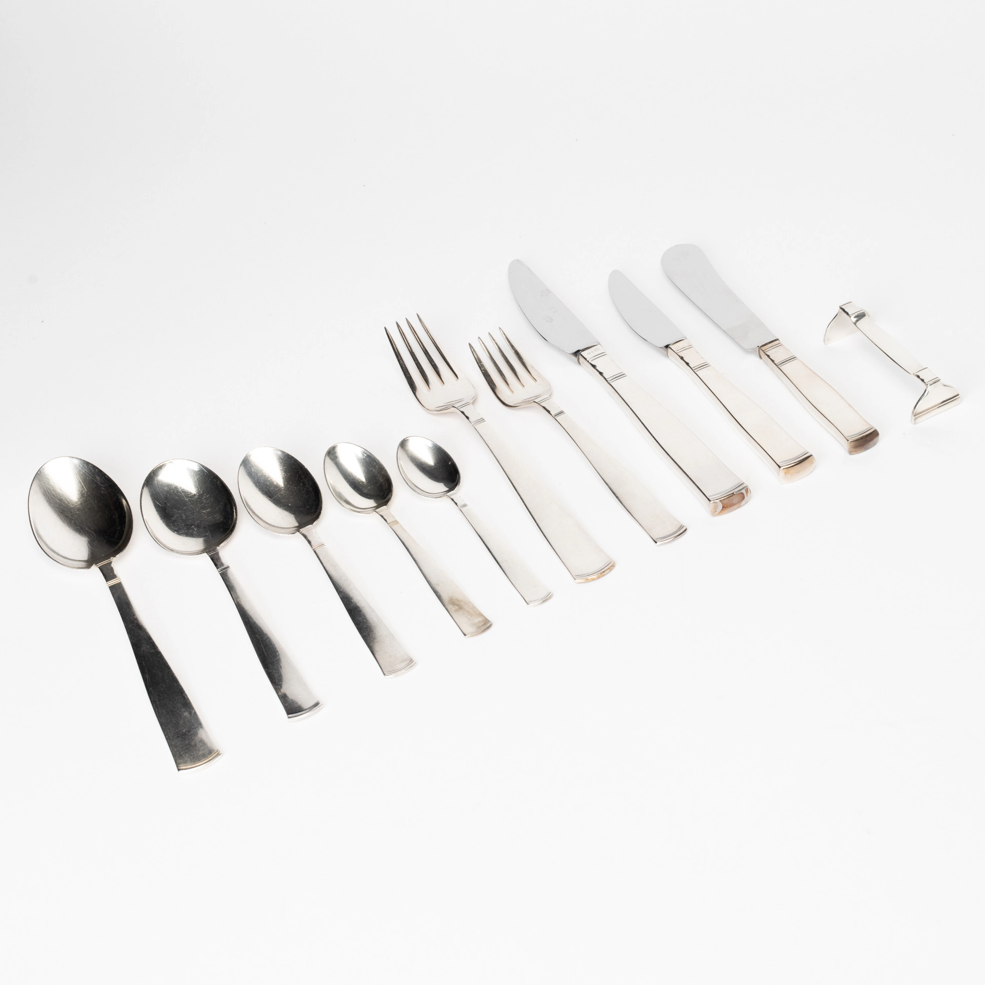 BESTICKSERVIS, ca 121 delar, silver, modell "Rosenholm", GAB, Stockholm