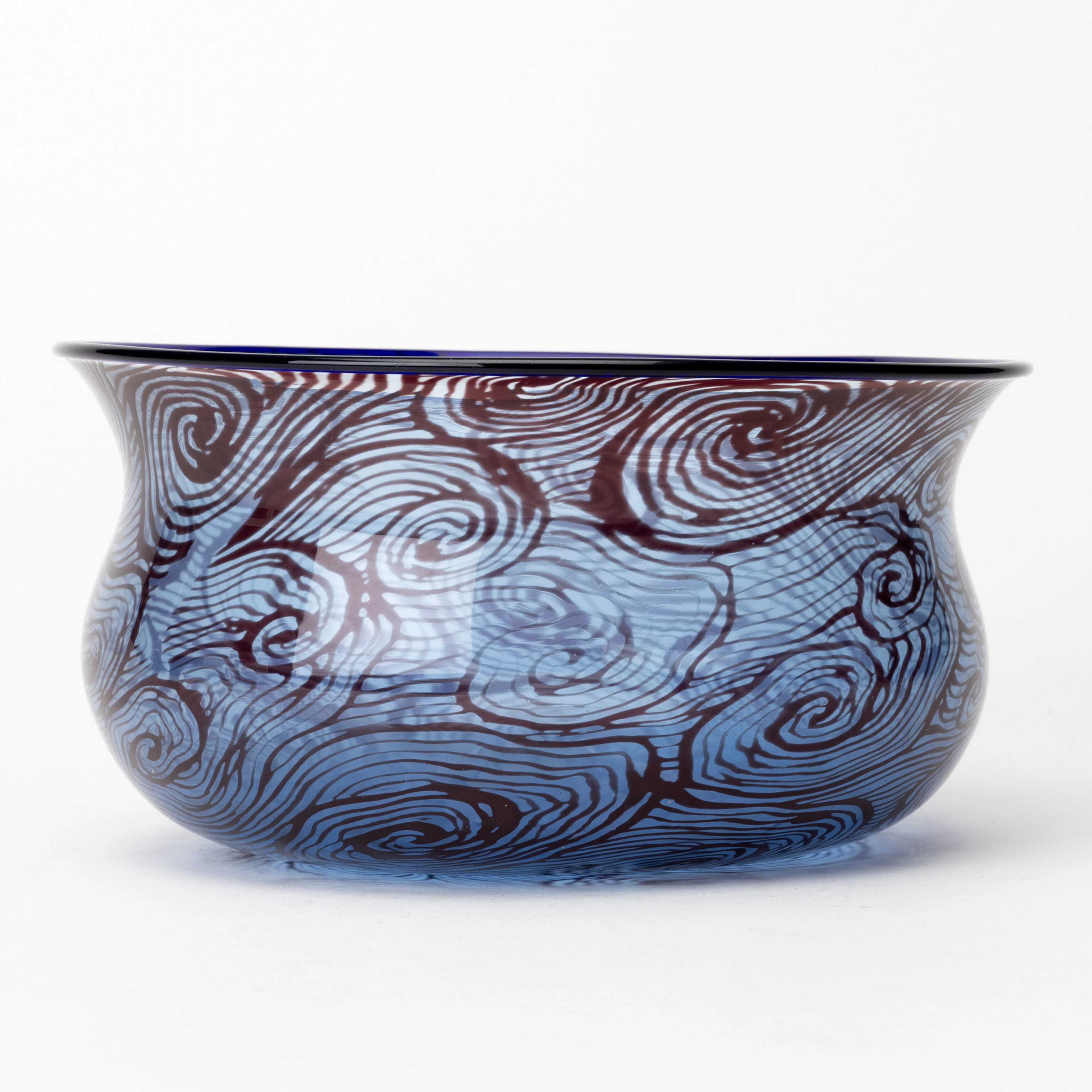 EDWARD HALD. Skål, Orrefors, Graal, 1920. Glasblåsare Knut Bergqvist