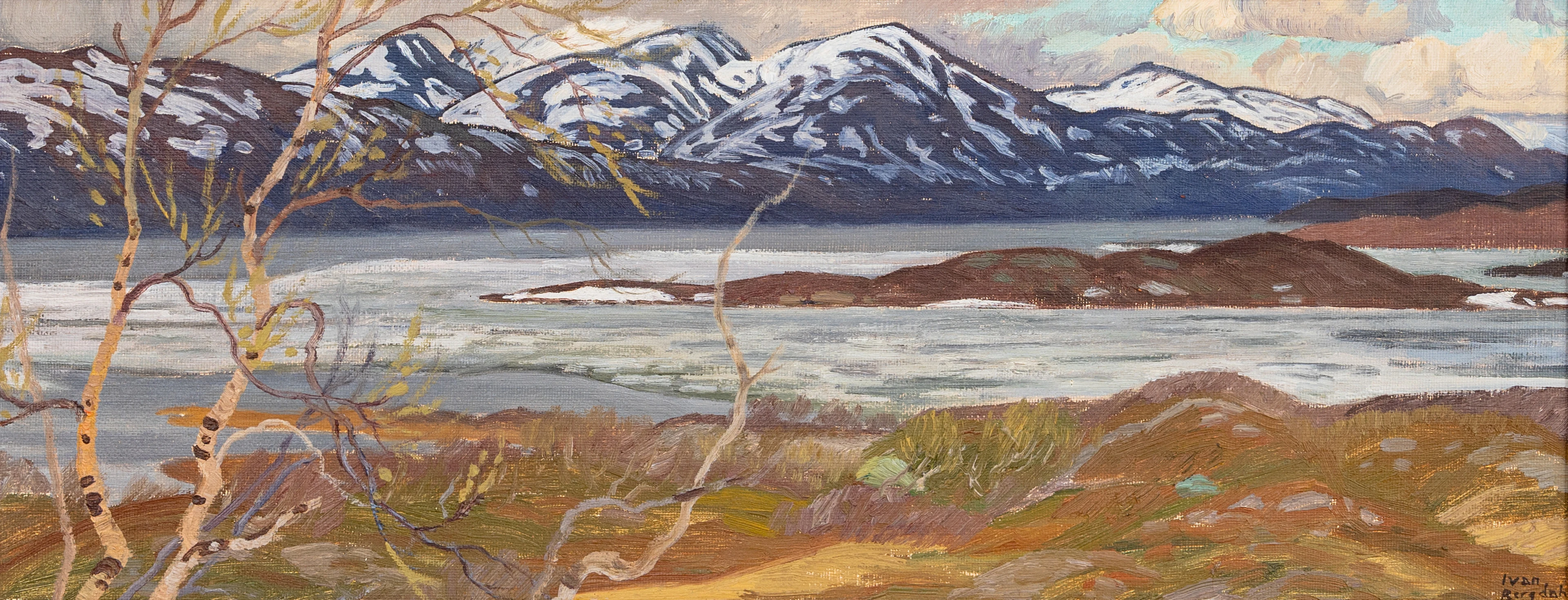 IVAN BERGENDAHL. Fjällmotiv, olja på duk, signerad.
