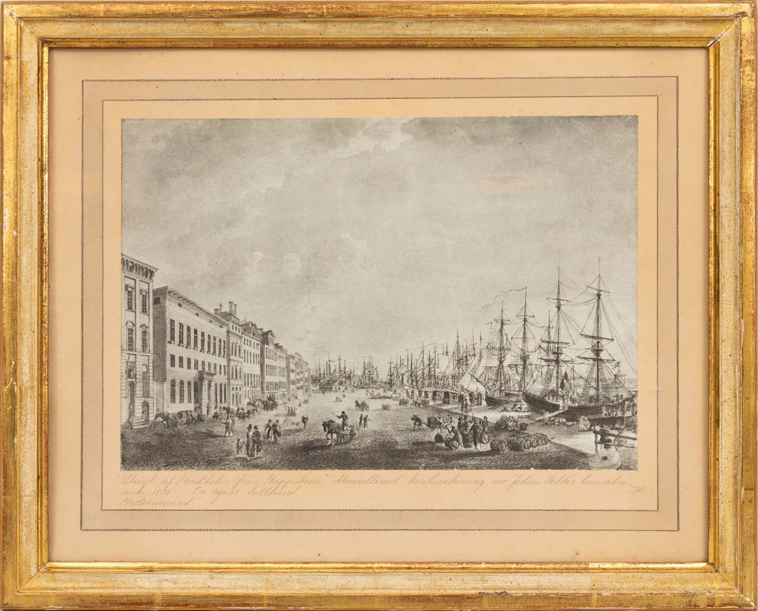JOHAN PETTER CUMELIN (1764-1820). EFTER. "Utsigt af Stockholm från