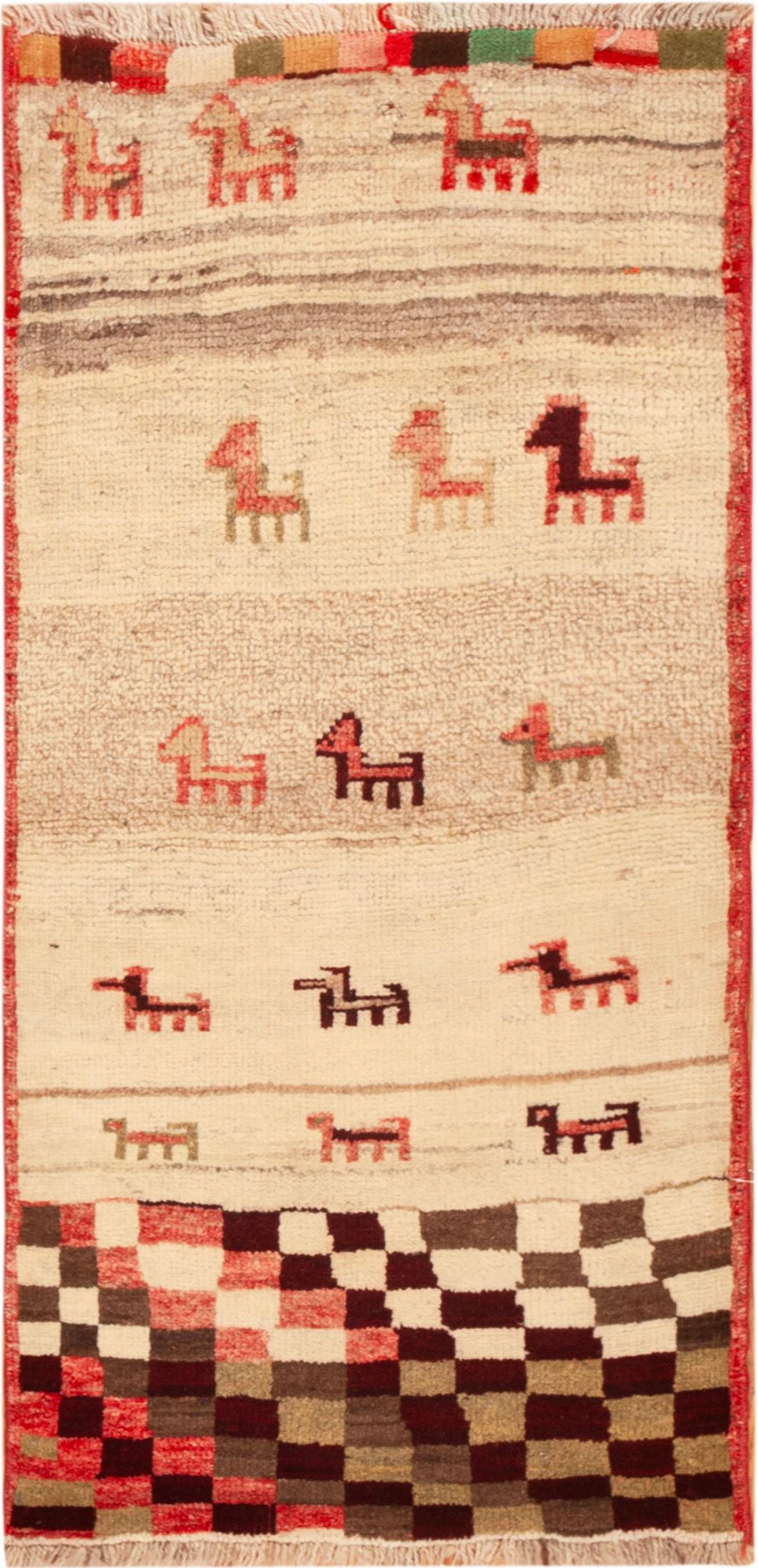 No Reserve - Vintage Gabbeh Rug, Southwest Persia - 4 ft 2 in x 2