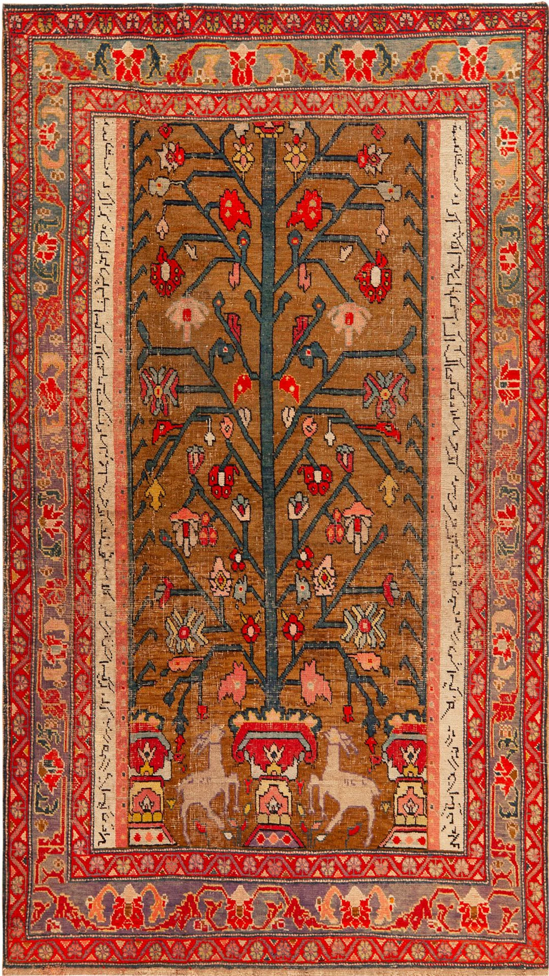 Antique Pictorial Tree of Life Karabagh Rug, South Caucasus, circa