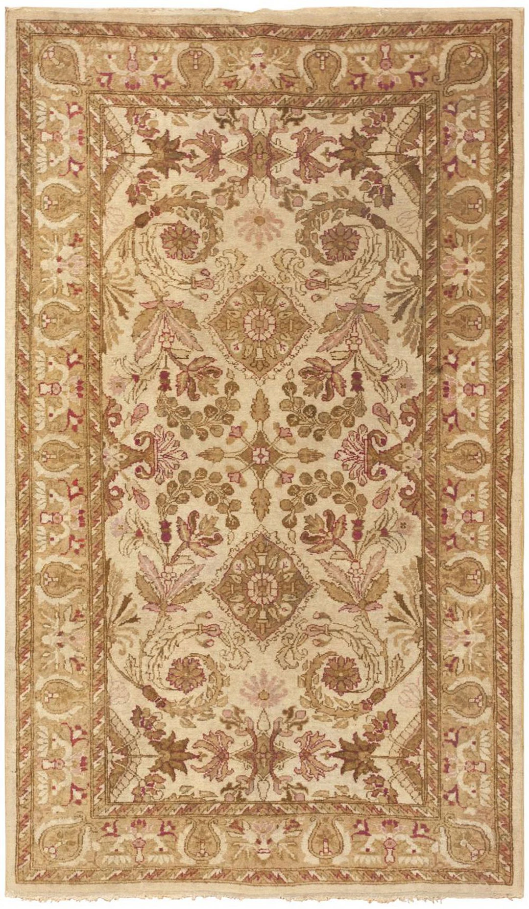 Antique Indian Agra Rug 6 ft 9 in x 4 ft (2.06 m x 1.22 m)