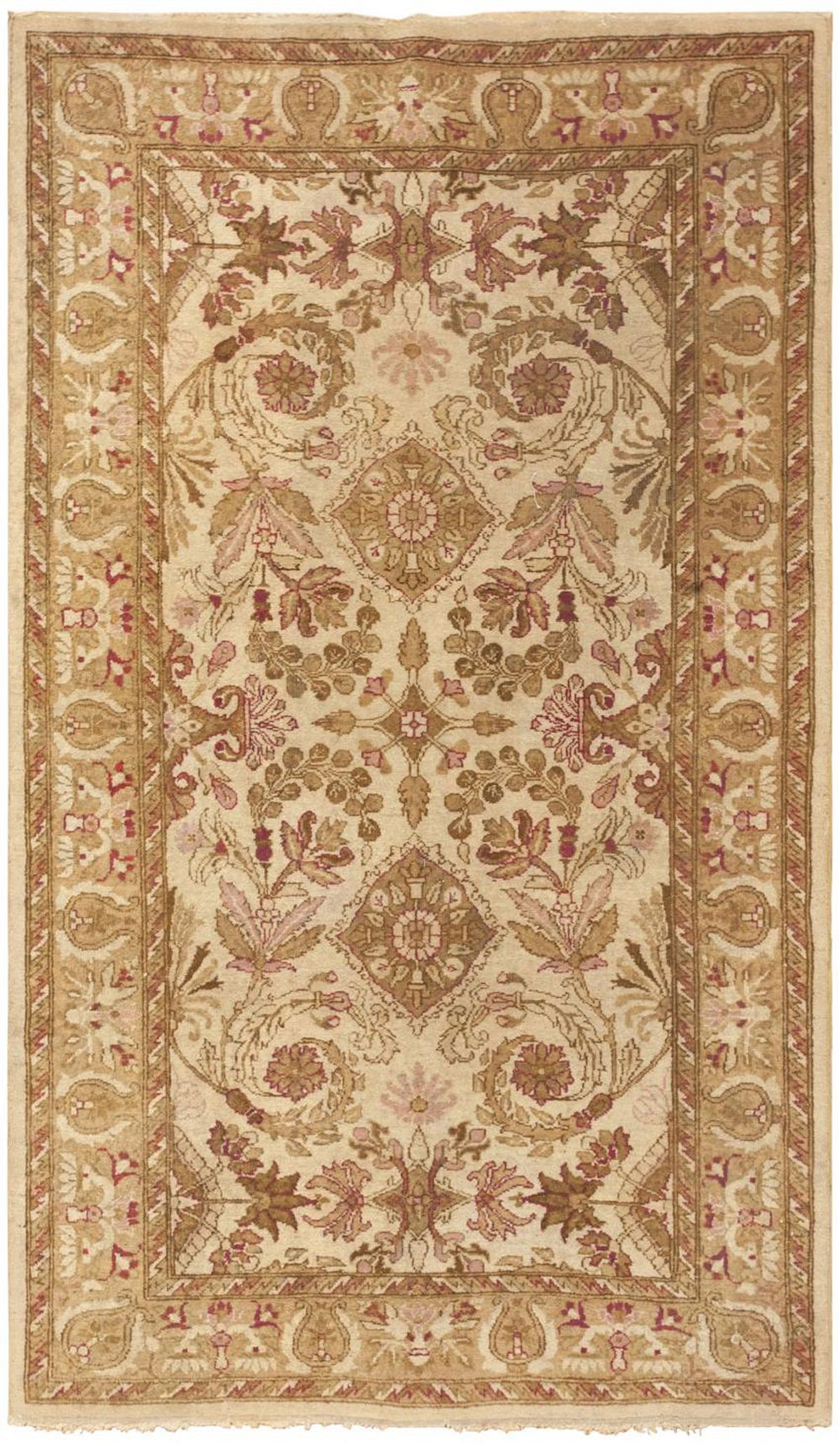 Antique Indian Agra Rug 6 ft 9 in x 4 ft (2.06 m x 1.22 m)