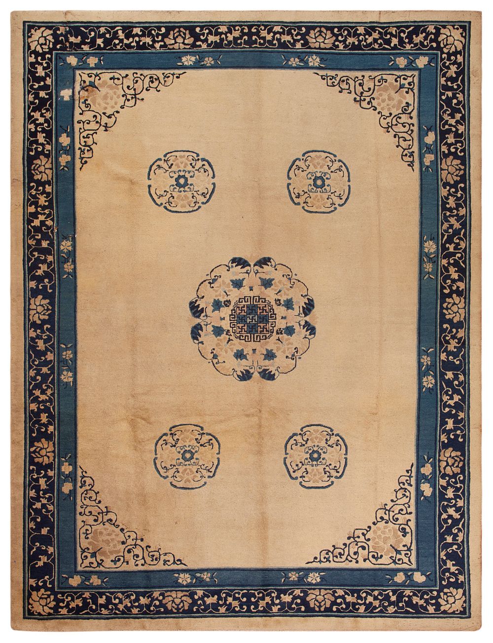 No Reserve - Antique Chinese Peking Rug 11 ft 8 in x 8 ft 9 in (3.55