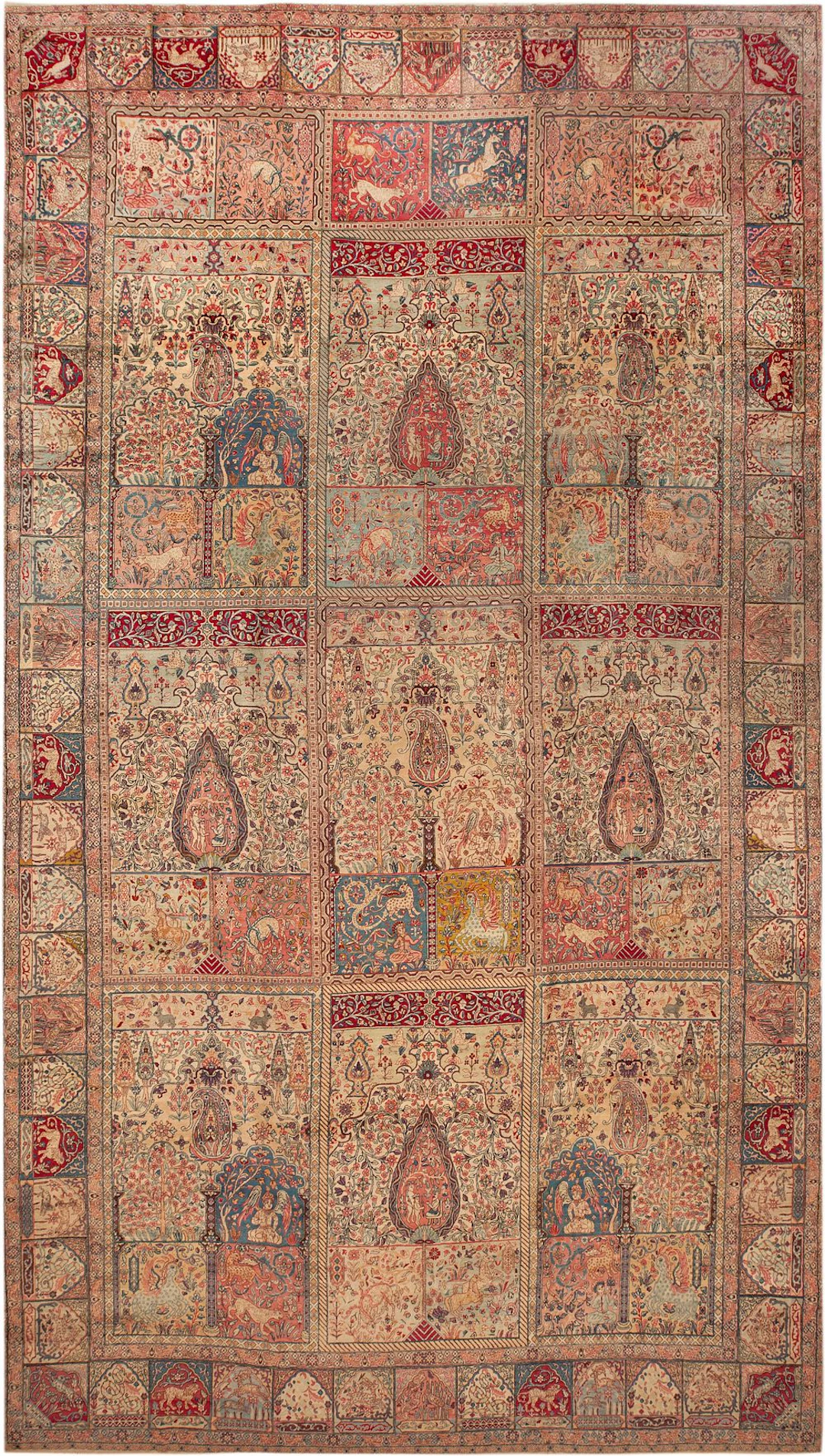 No Reserve - Monumental Antique Kerman Carpet, Southeast Persia, circa
