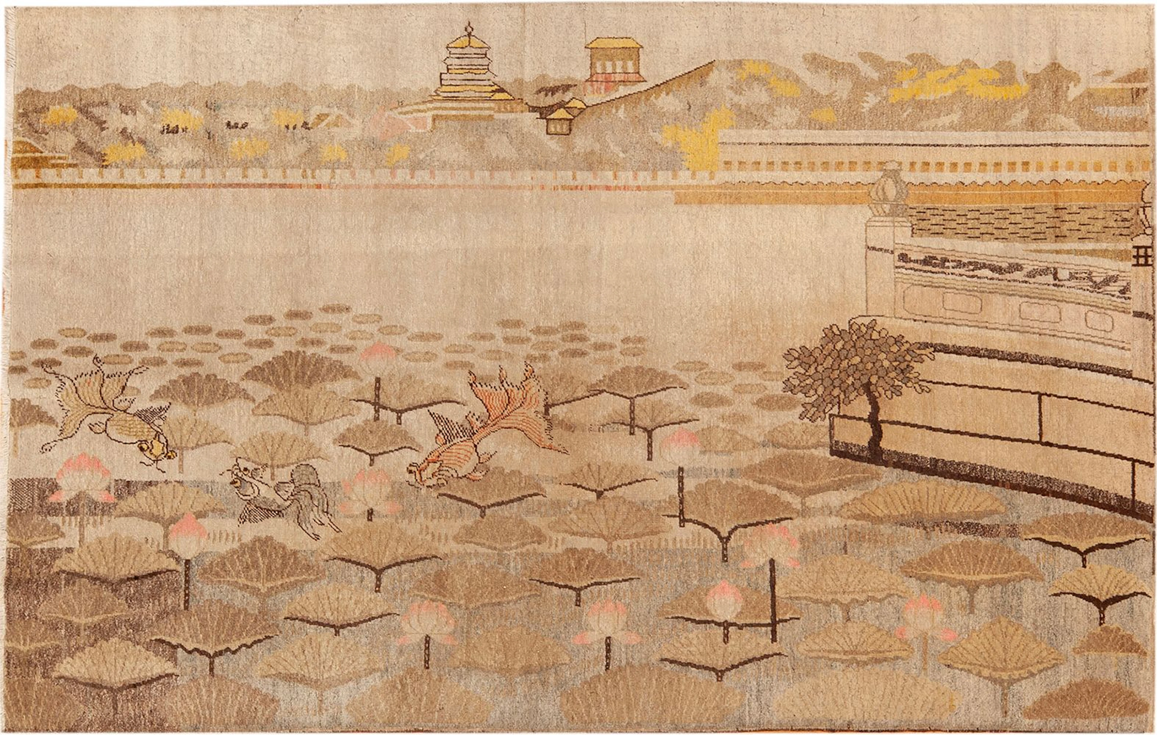 No Reserve - Antique Khotan Rug, East Turkestan, circa 1900 - 8 ft