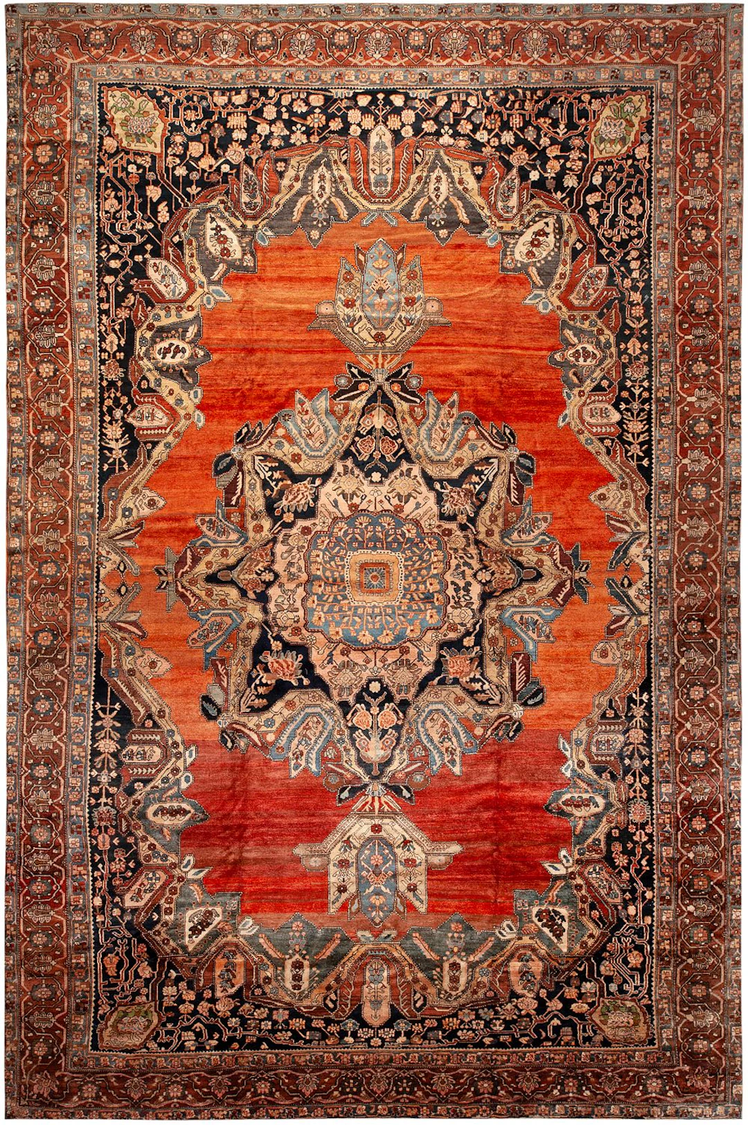 No Reserve - Monumental Mahal Carpet, Central Persia circa 1920 -