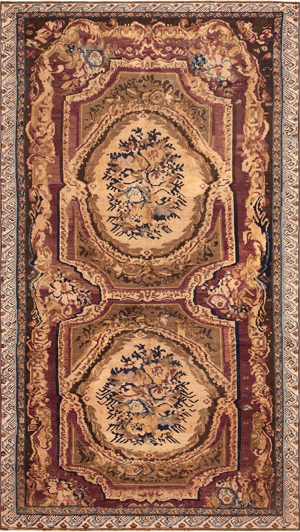 No Reserve - Antique Caucasian Karabagh Rug 10 ft 2 in x 5 ft 6 in