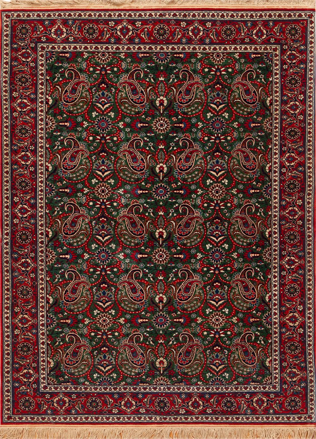 No Reserve - Antique Persian Isfahan Rug - Circa 1900 - 4 ft 7 in