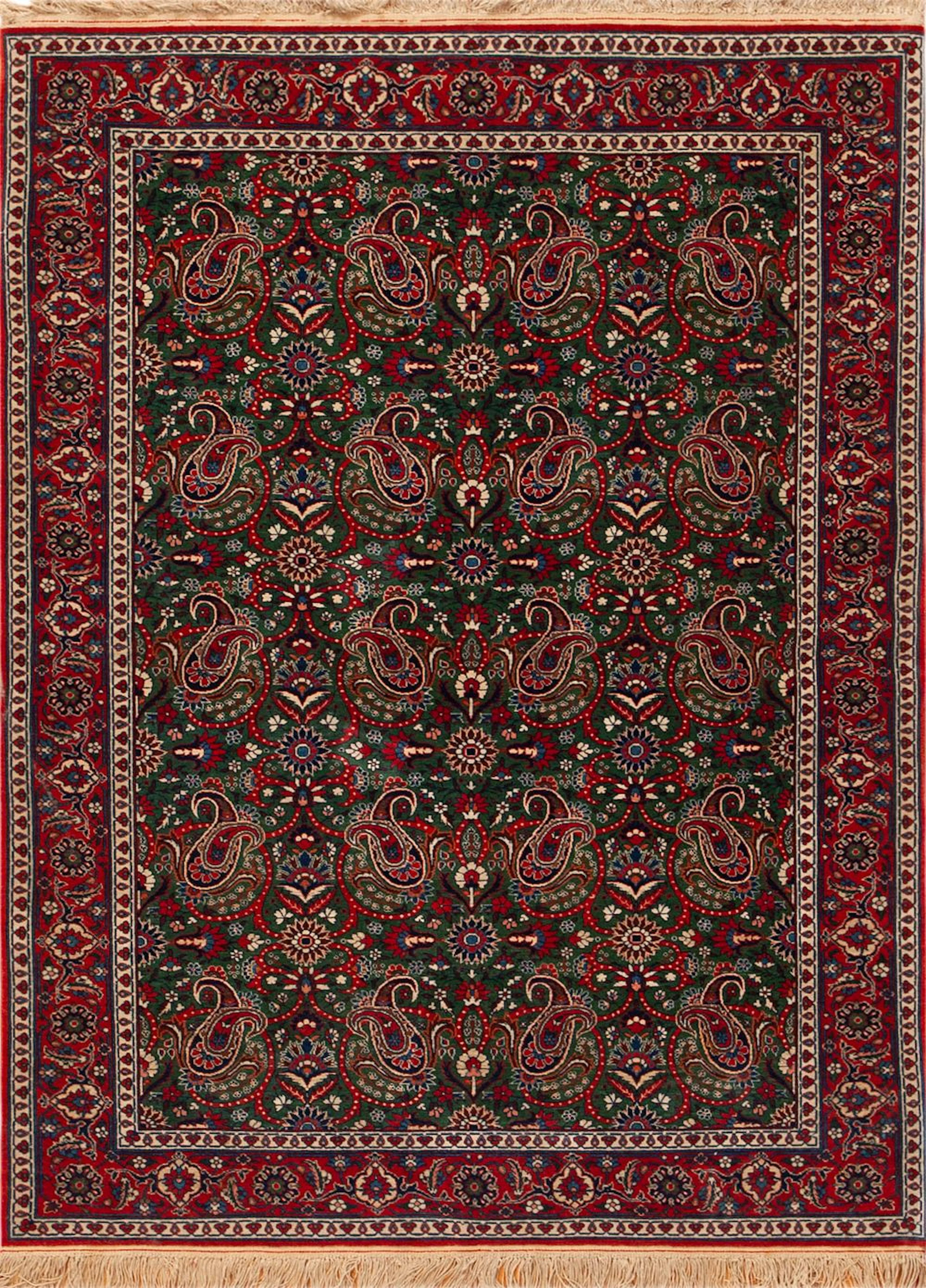No Reserve - Antique Persian Isfahan Rug - Circa 1900 - 4 ft 7 in