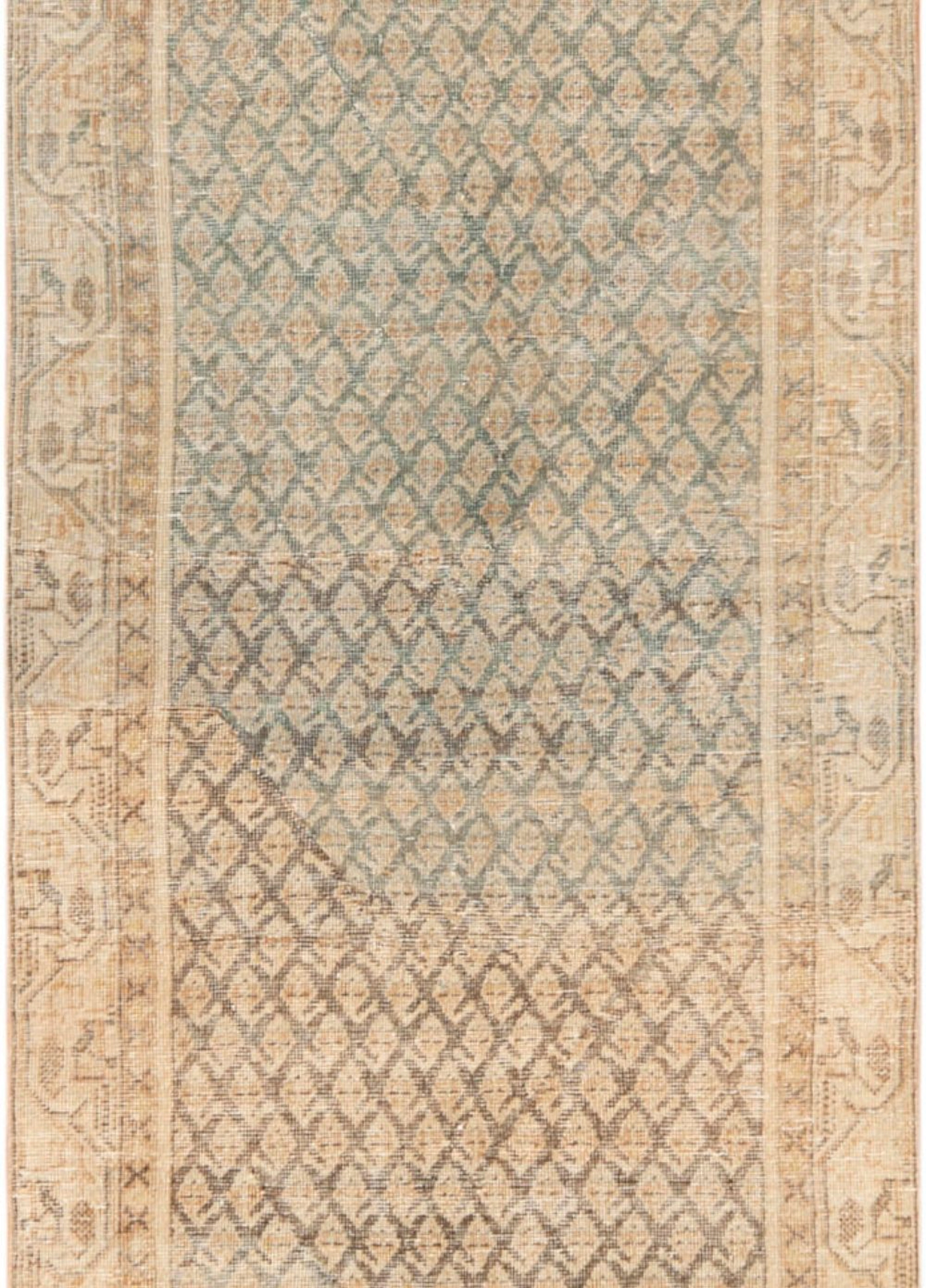 Antique Persian Malayer Runner circa 1920's - 12 ft 1 in x 3 ft 3