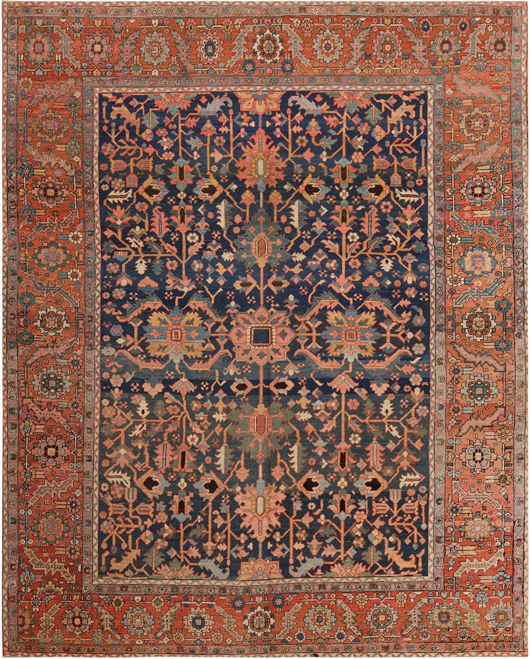 Large Antique Heriz Serapi allover Carpet, Northwest Persia, circa