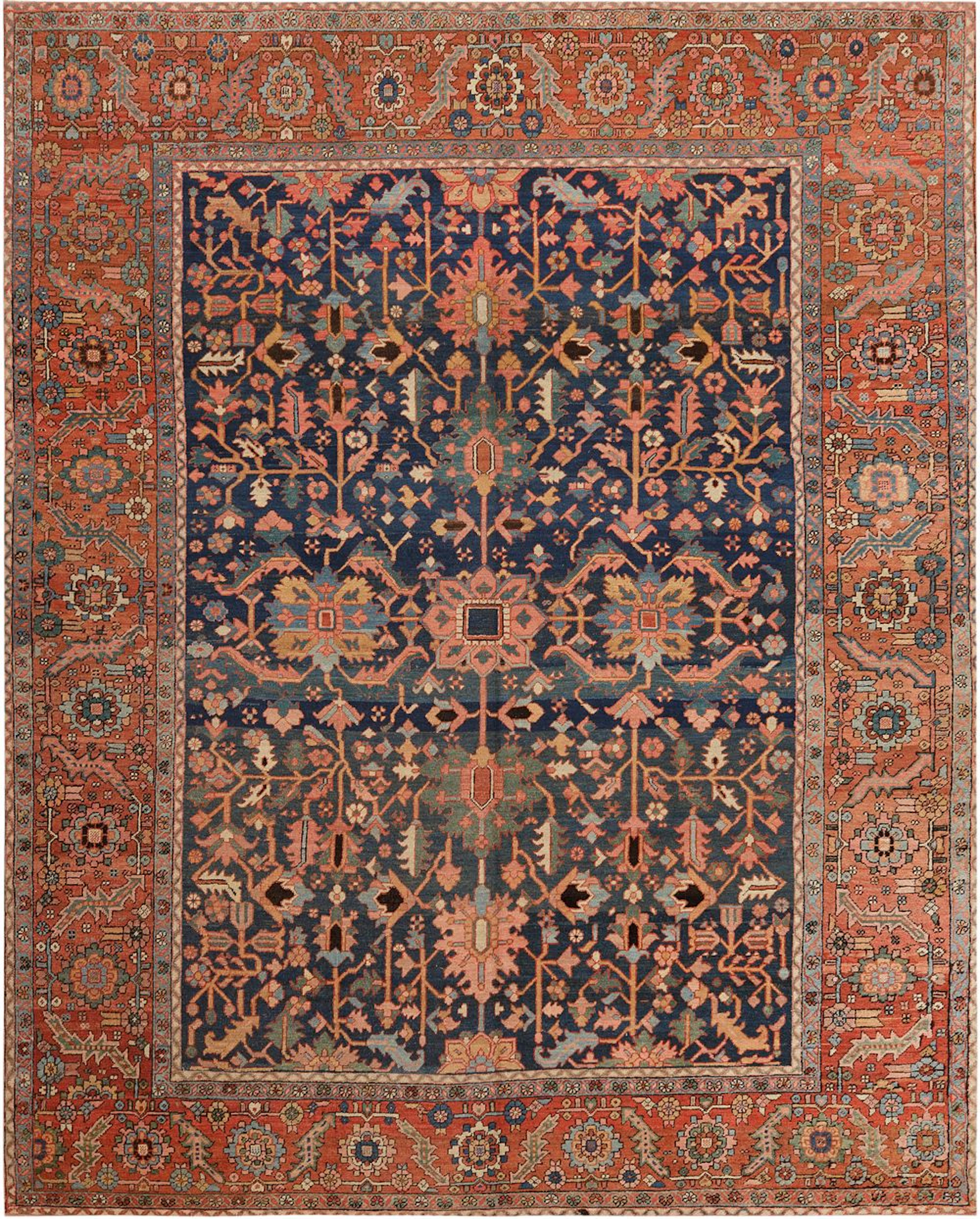 Large Antique Heriz Serapi allover Carpet, Northwest Persia, circa