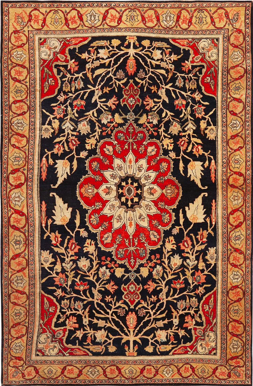 Antique Persian Bidjar Rug 7 ft 2 in x 4 ft 9 in (2.18 m x 1.45 m)