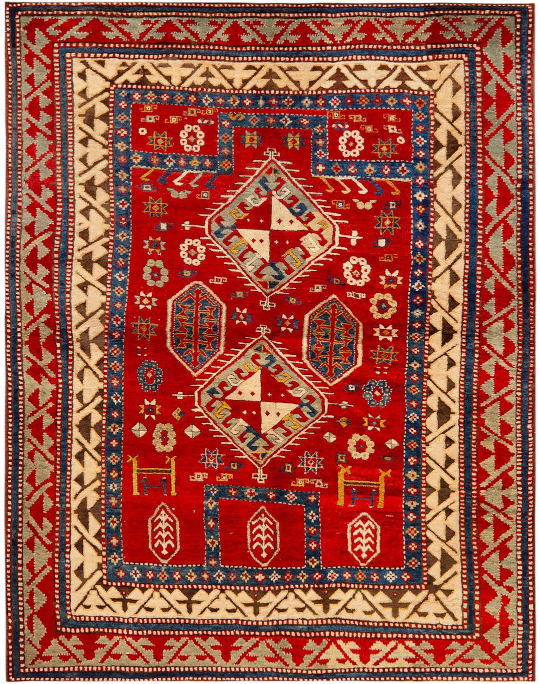Antique Borchalu Kazak Rug, South Caucasus, late 19th century - 5