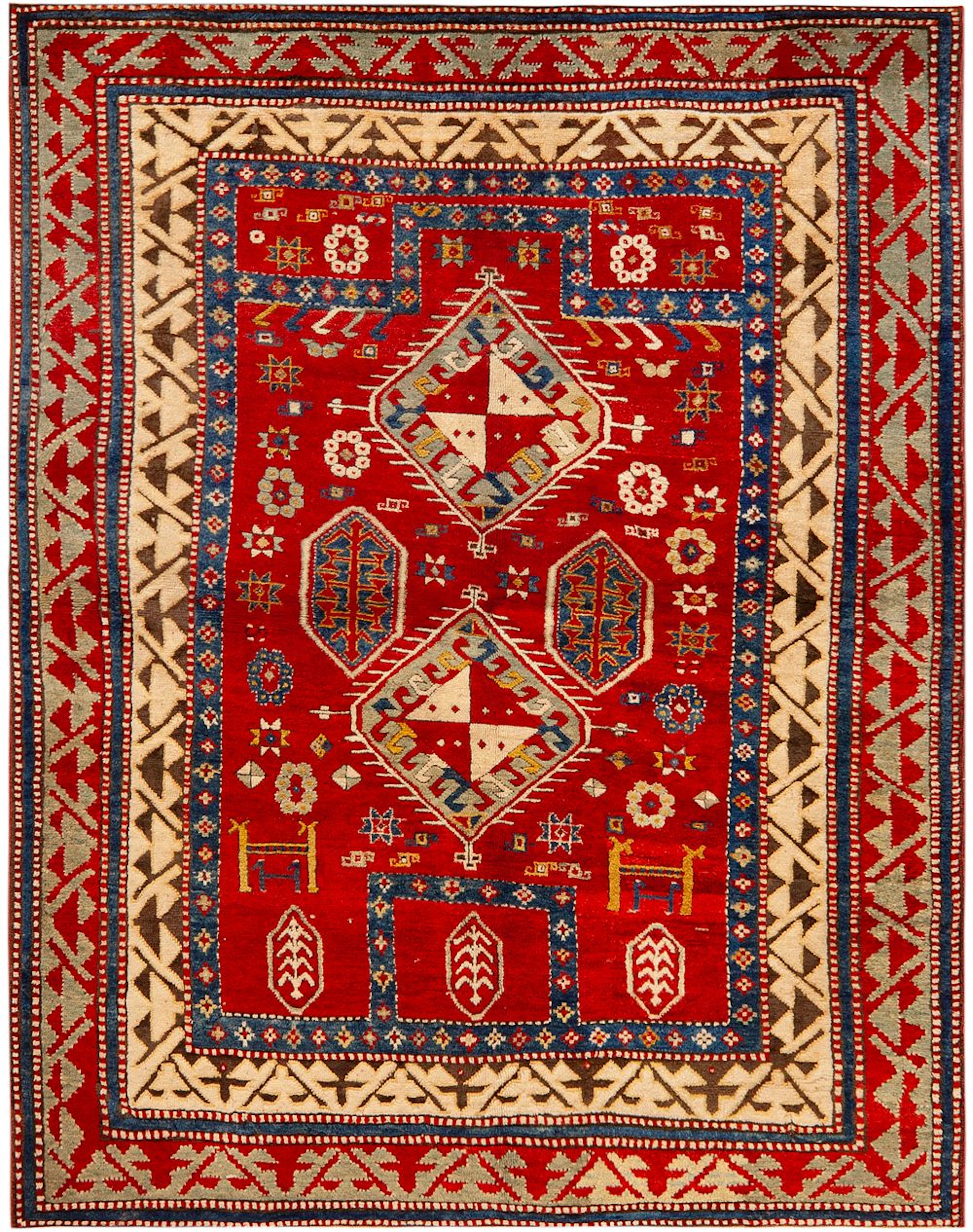 Antique Borchalu Kazak Rug, South Caucasus, late 19th century - 5