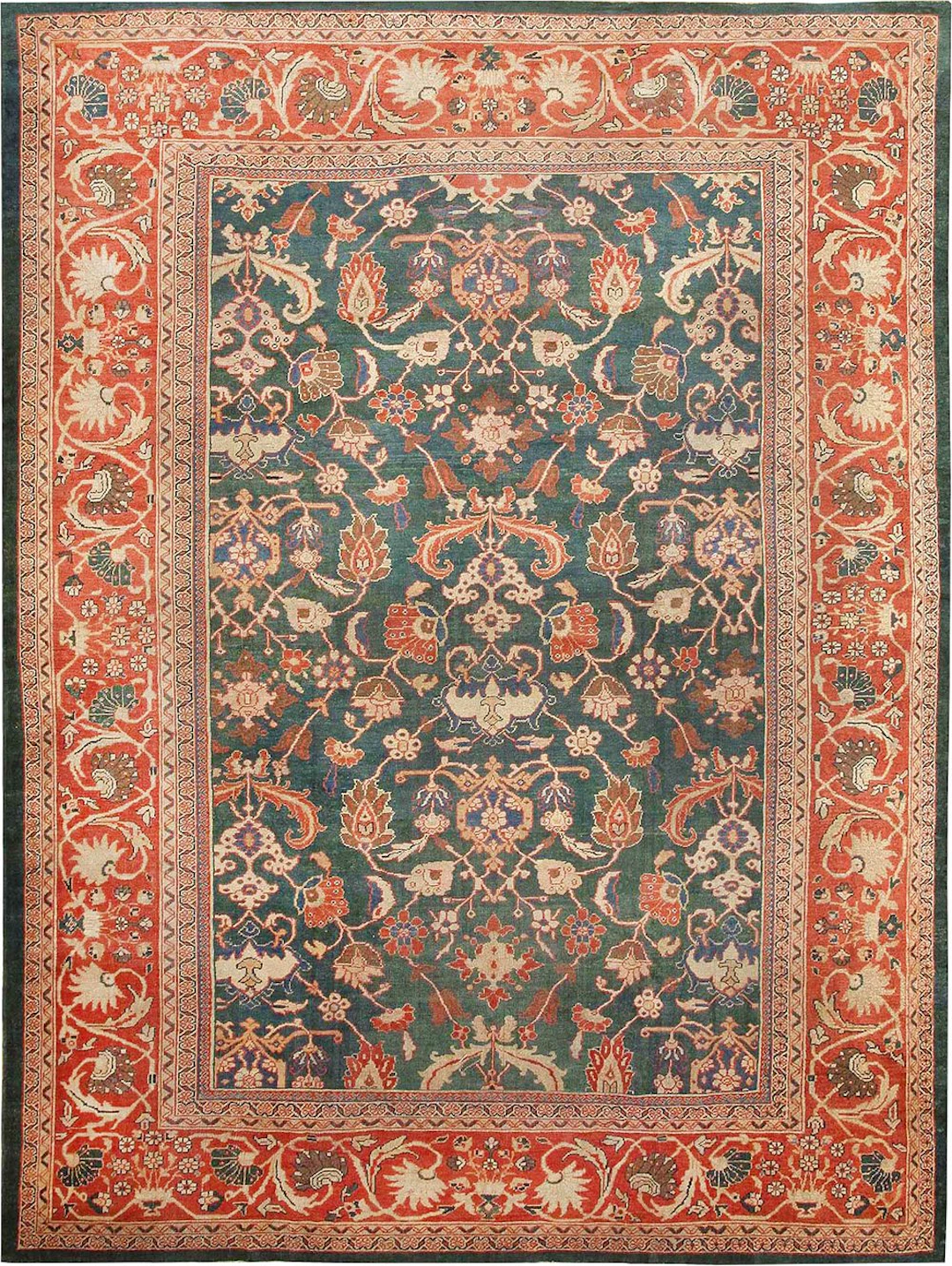 Large Antique Ziegler Sultanabad Carpet, Central Persia, circa 1880