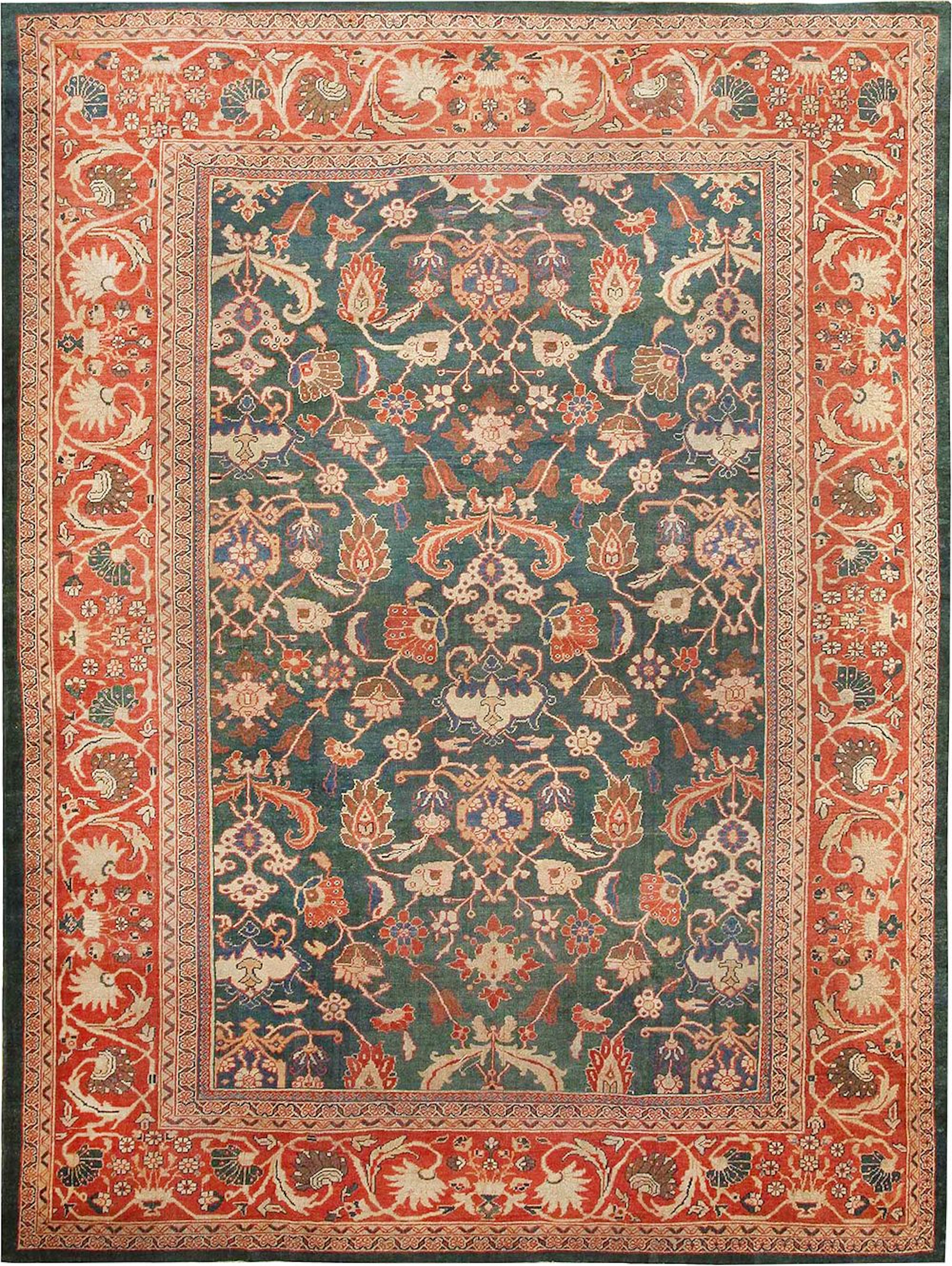 Important Large Antique Sultanabad Carpet, Central Persia, circa 1880