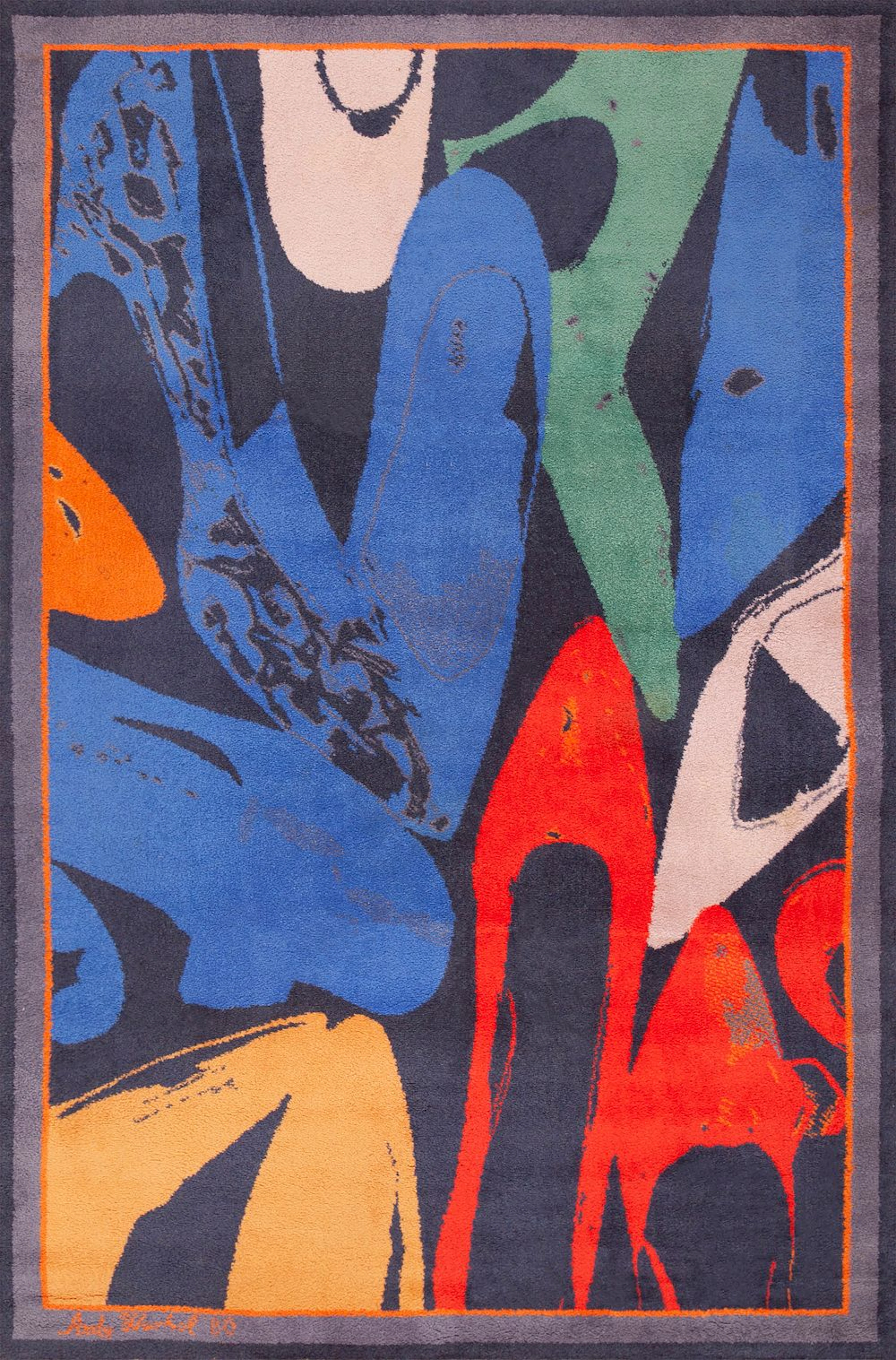 Vintage Pop Art Rug After Imagery Associated with Andy Warhol - 9
