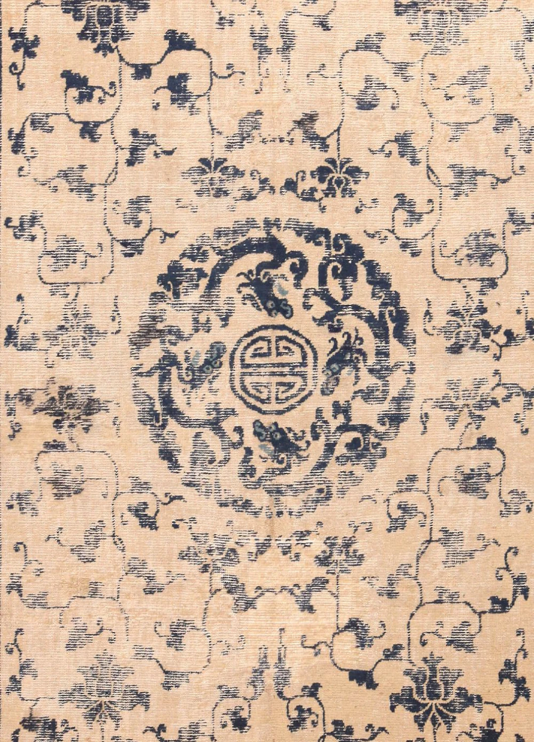Early Chinese Ningxia Rug - 11 ft 3 in x 5 ft 10 in (3.43 m x 1.78 m)
