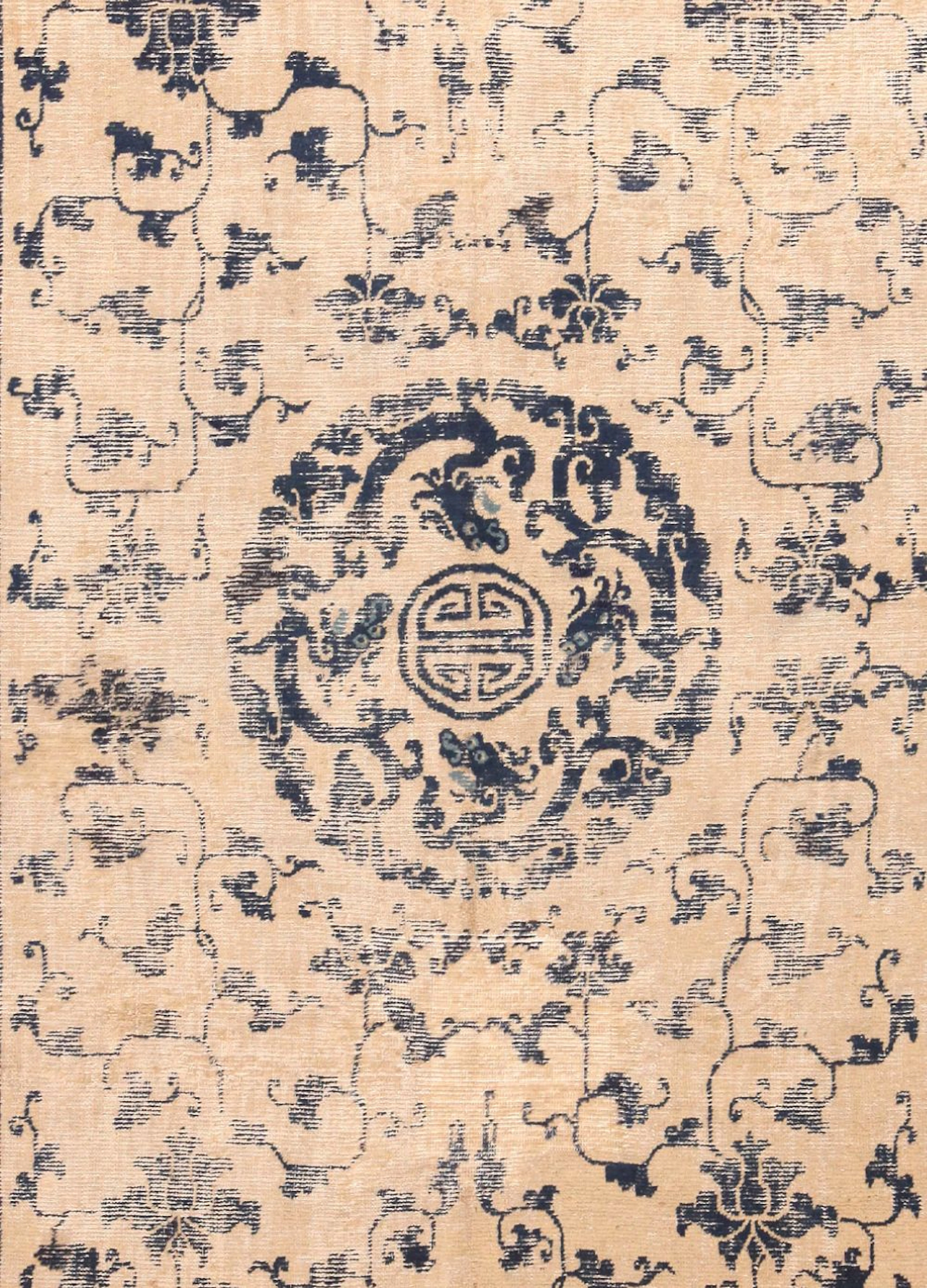Early Chinese Ningxia Rug - 11 ft 3 in x 5 ft 10 in (3.43 m x 1.78 m)