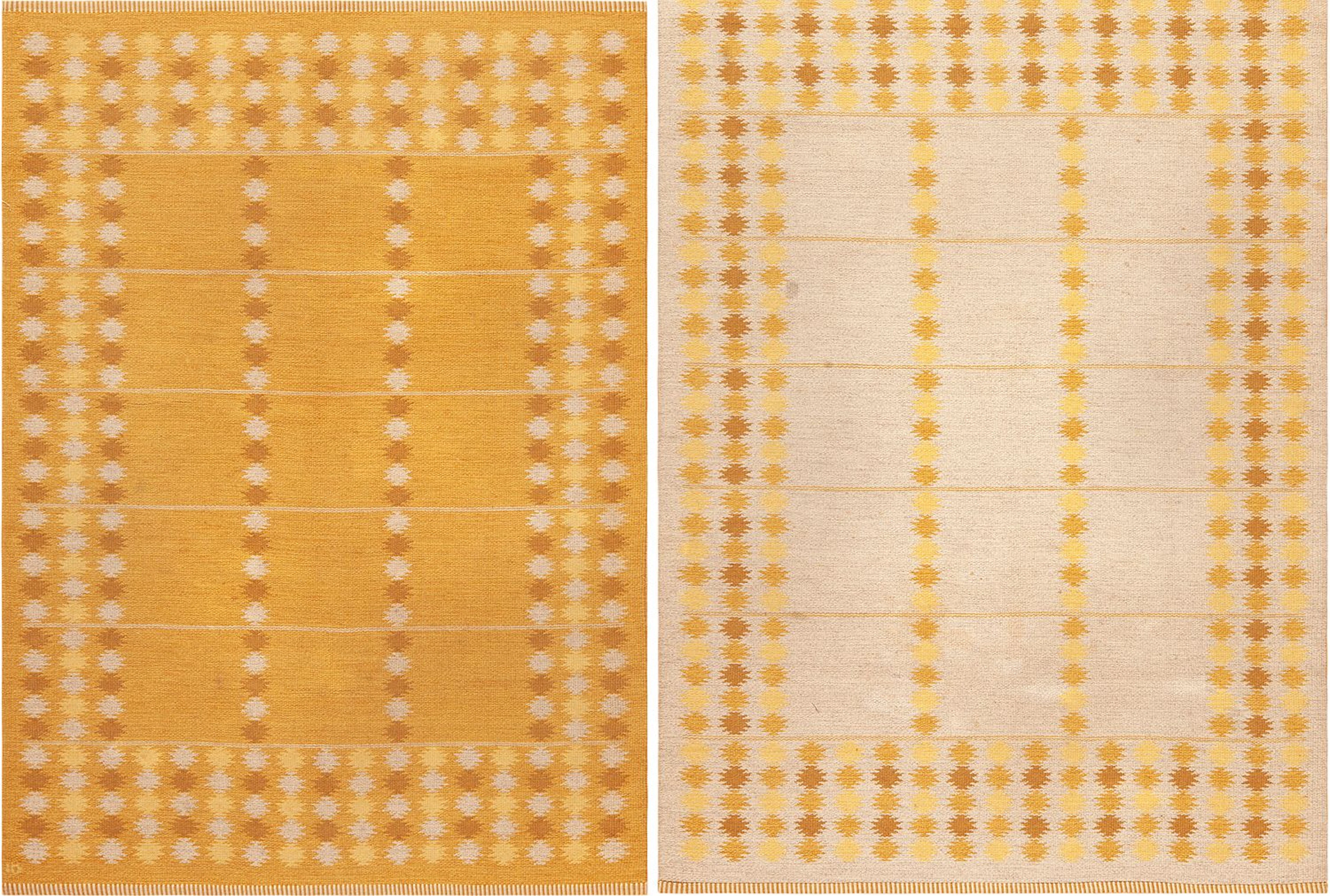 Vintage double-sided Scandinavian Kilim - 7 ft 6 in x 5 ft 3 in (2.29