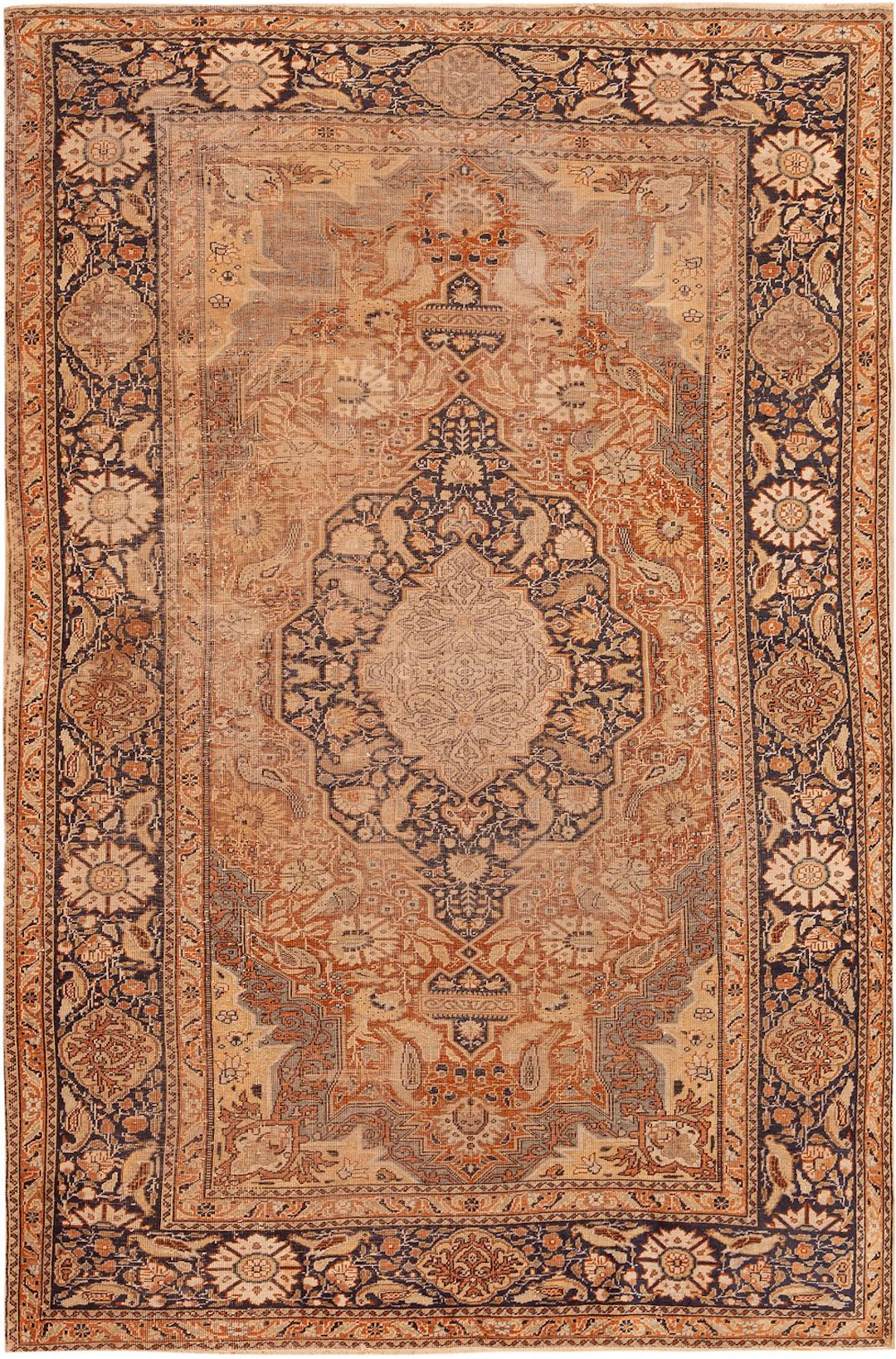 No Reserve - Silk Vintage Turkish Keysari Rug 6 ft x 4 ft 1 in (1.82