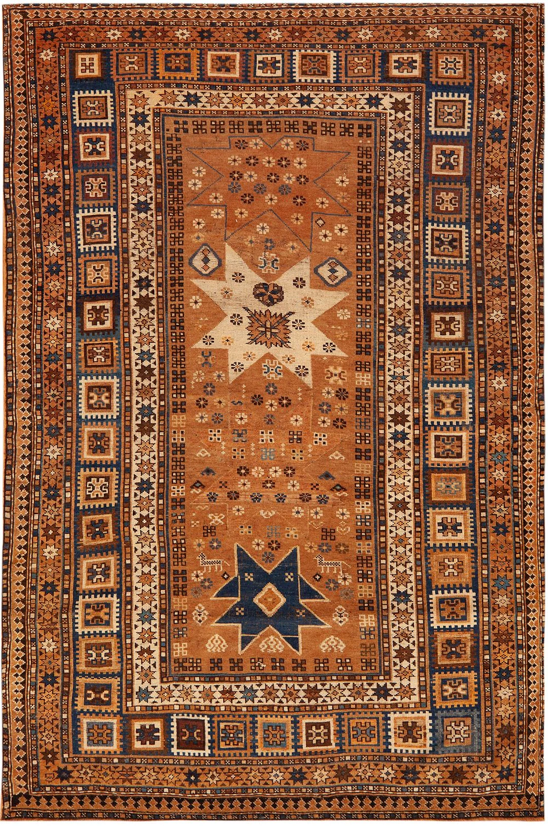 No Reserve - Antique Caucasian Shirvan Rug - Circa 1880 - 6 ft 1 in