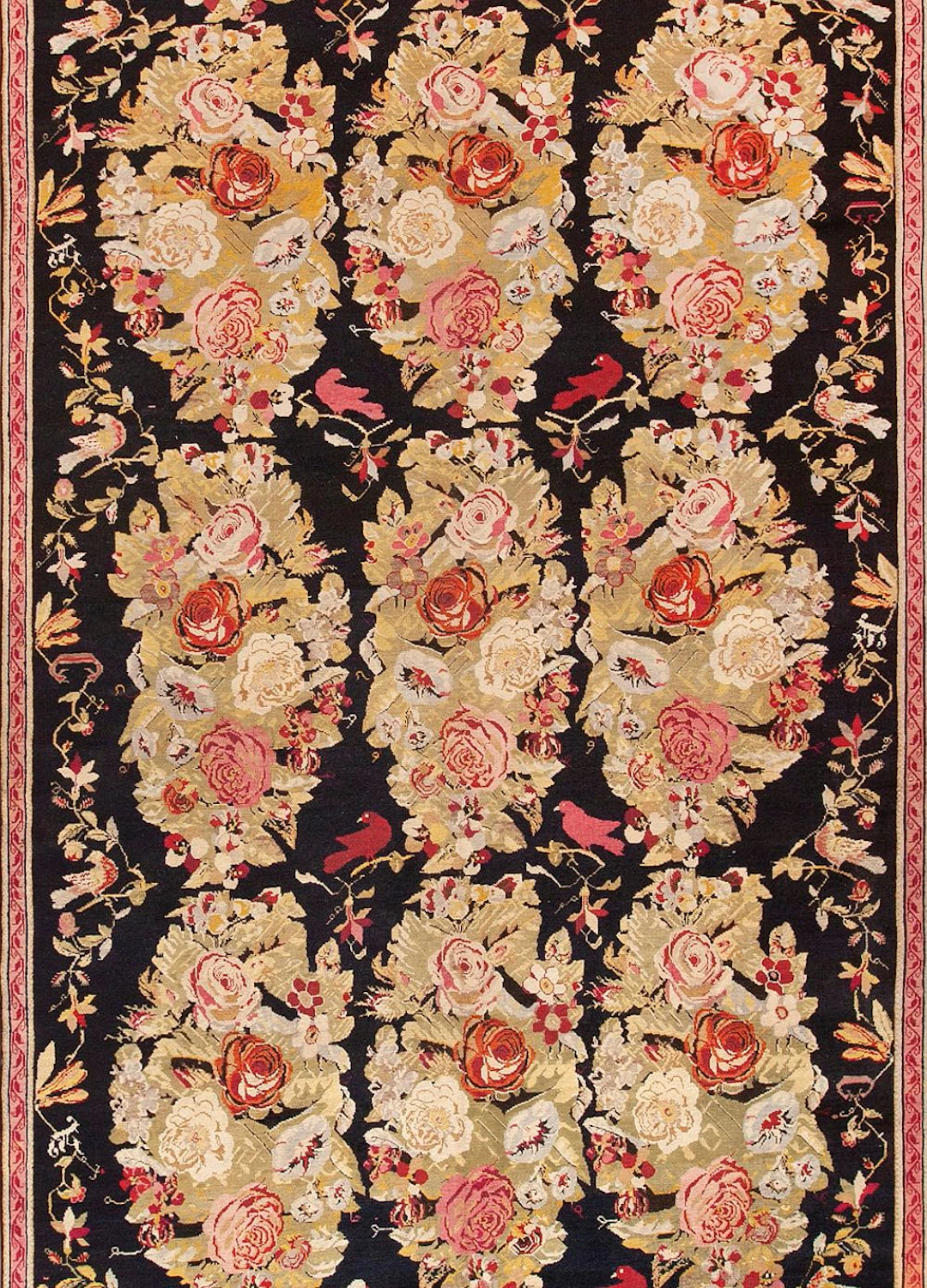 Extra-Long Antique Karabagh Gallery Carpet, South Caucasus, circa