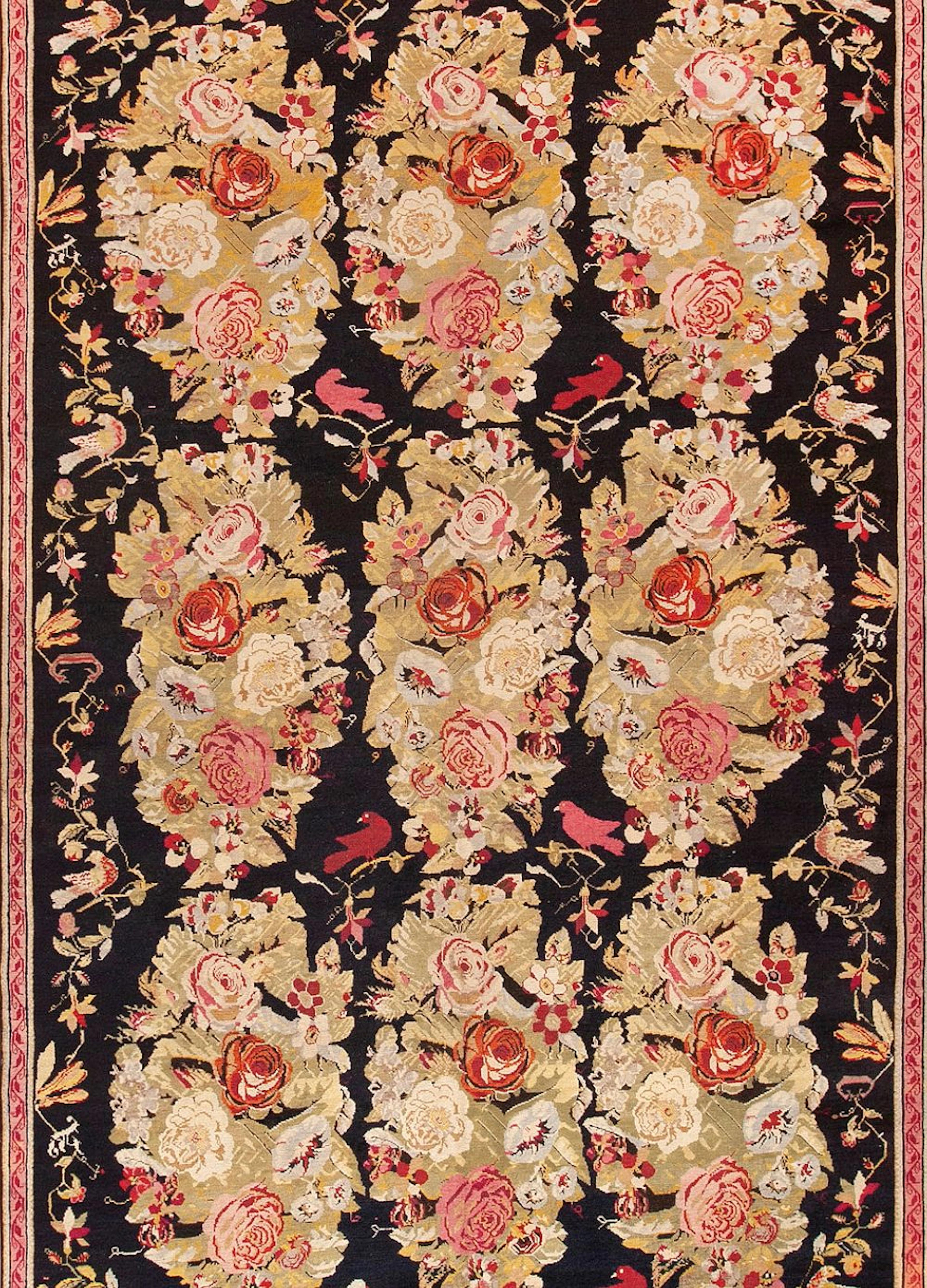 Extra-Long Antique Karabagh Gallery Carpet, South Caucasus, circa
