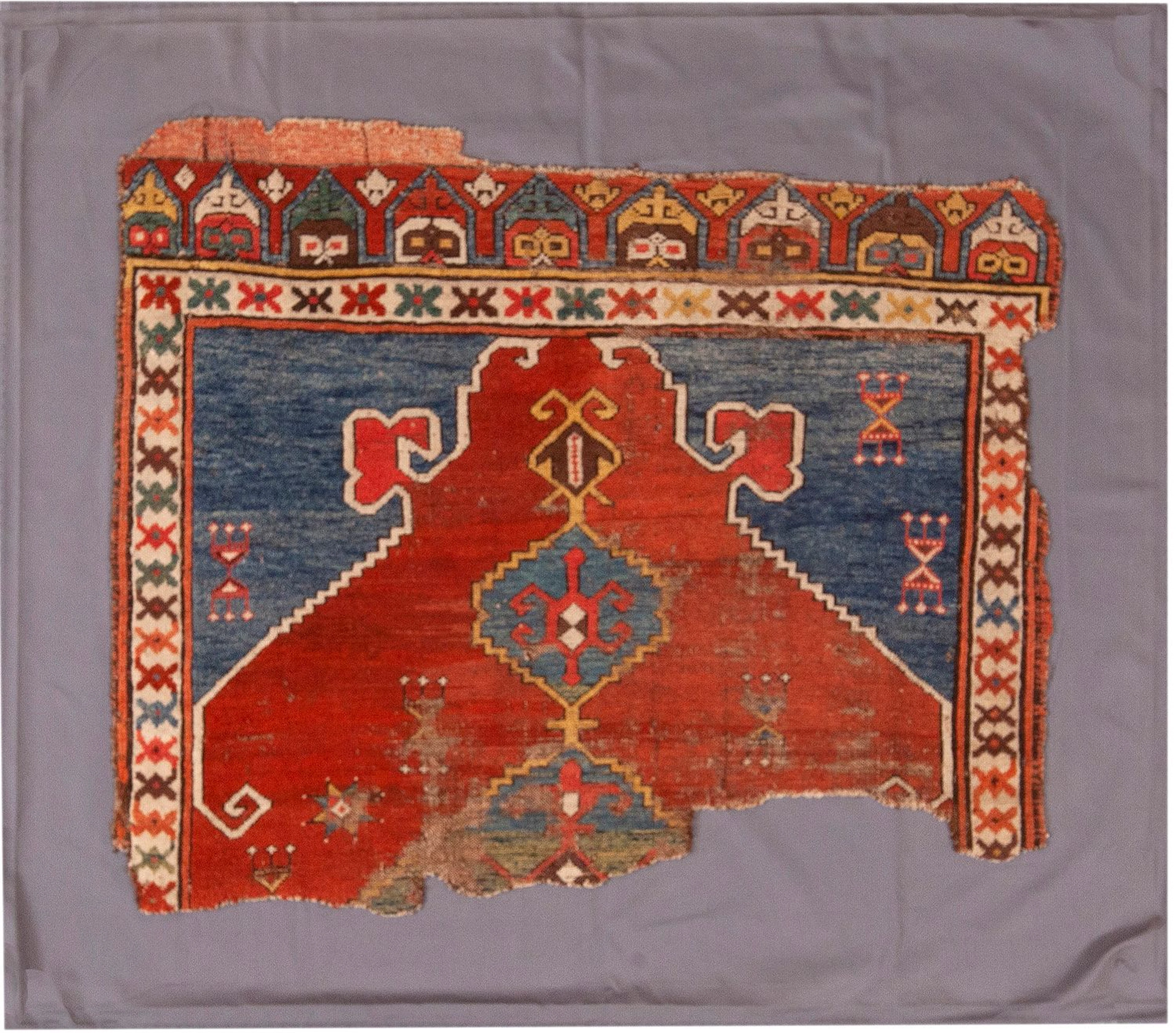No Reserve - Early Central Anatolian Karapinar Rug Fragment - Circa
