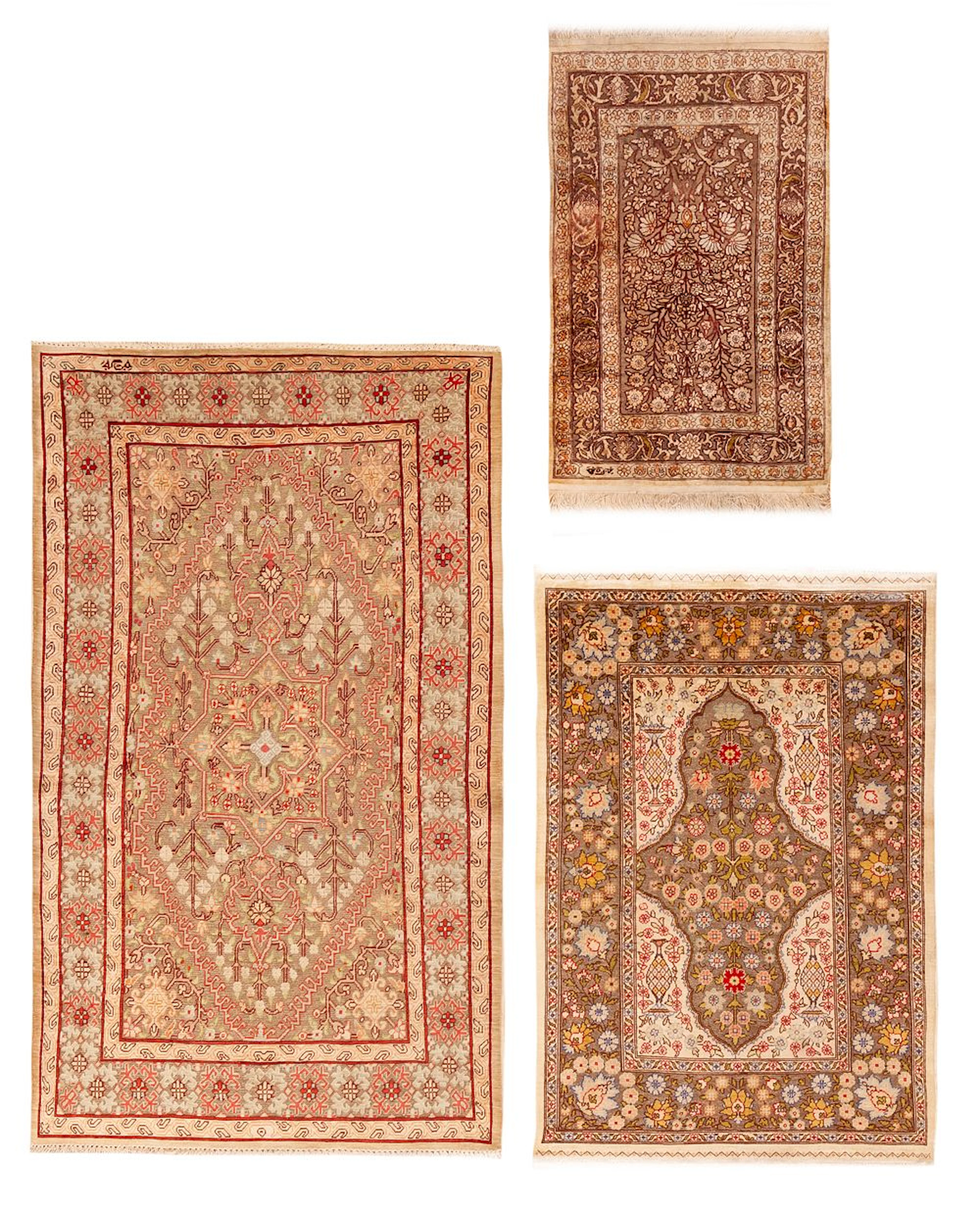 No Reserve - Collection of Three Silk and Metallic-Thread Turkish