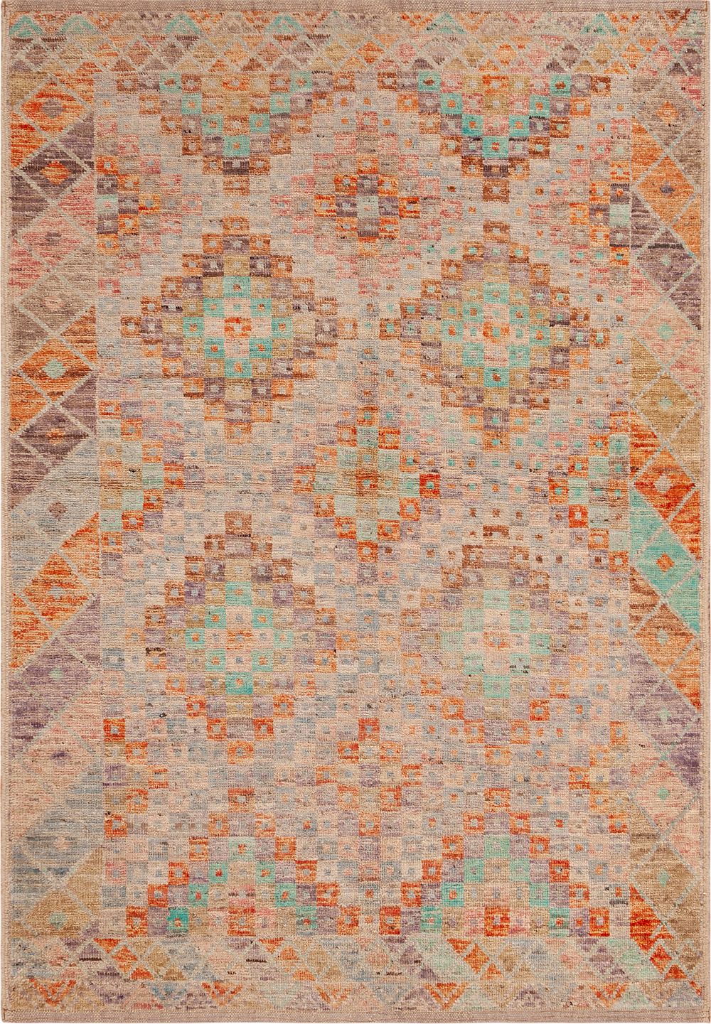 Modern Geometric Rug 6 ft 2 in x 4 ft 3 in (1.88 m x 1.3 m)