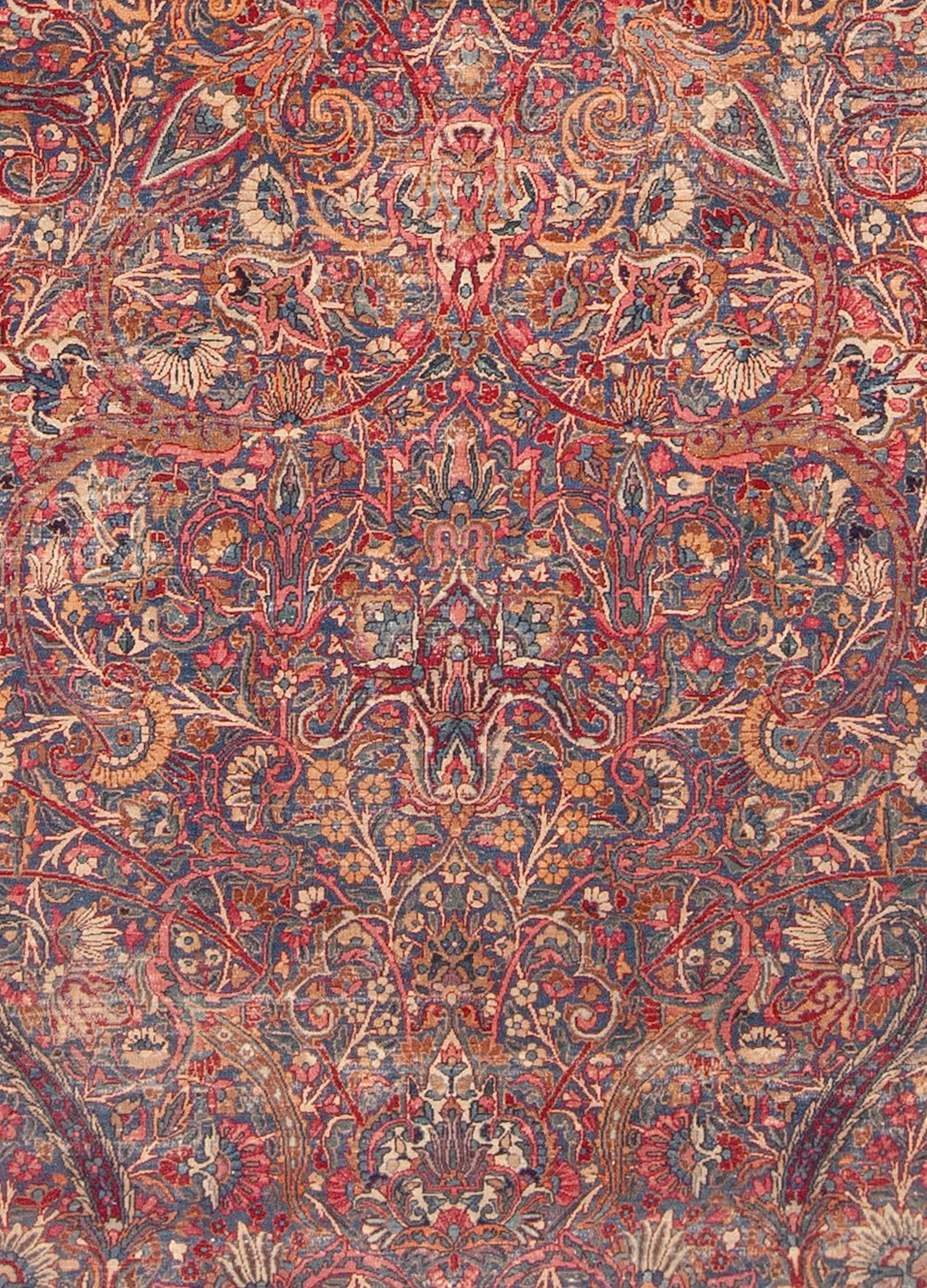 No reserve- Large Antique Persian Kerman Rug - Circa 1900 - 15 ft