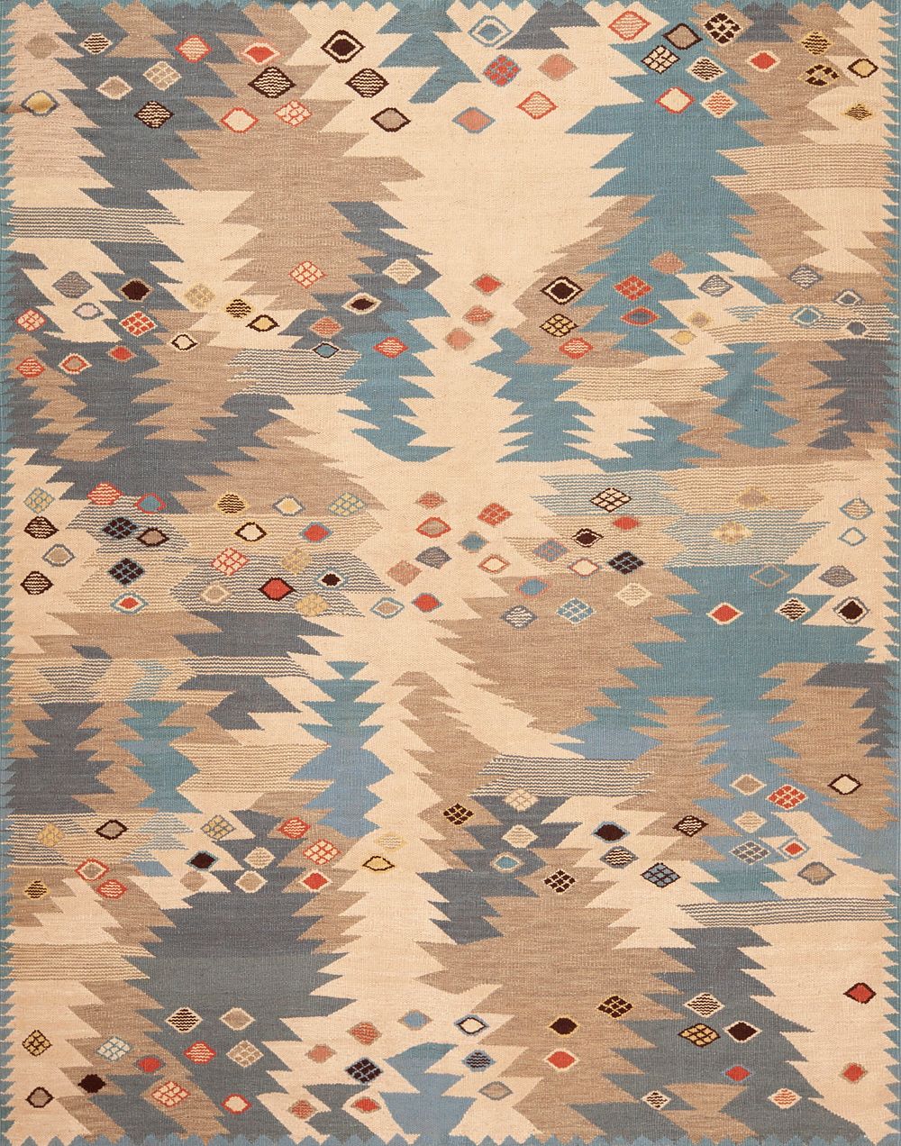 Mid Century Modern Style Kilim Rug 10 ft x 7 ft 9 in (3.05 m x 2.36 m)